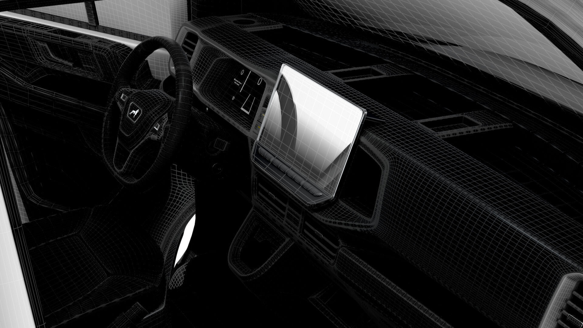 MAN TGE Van MWB LR HQInterior 2025 3D model_26