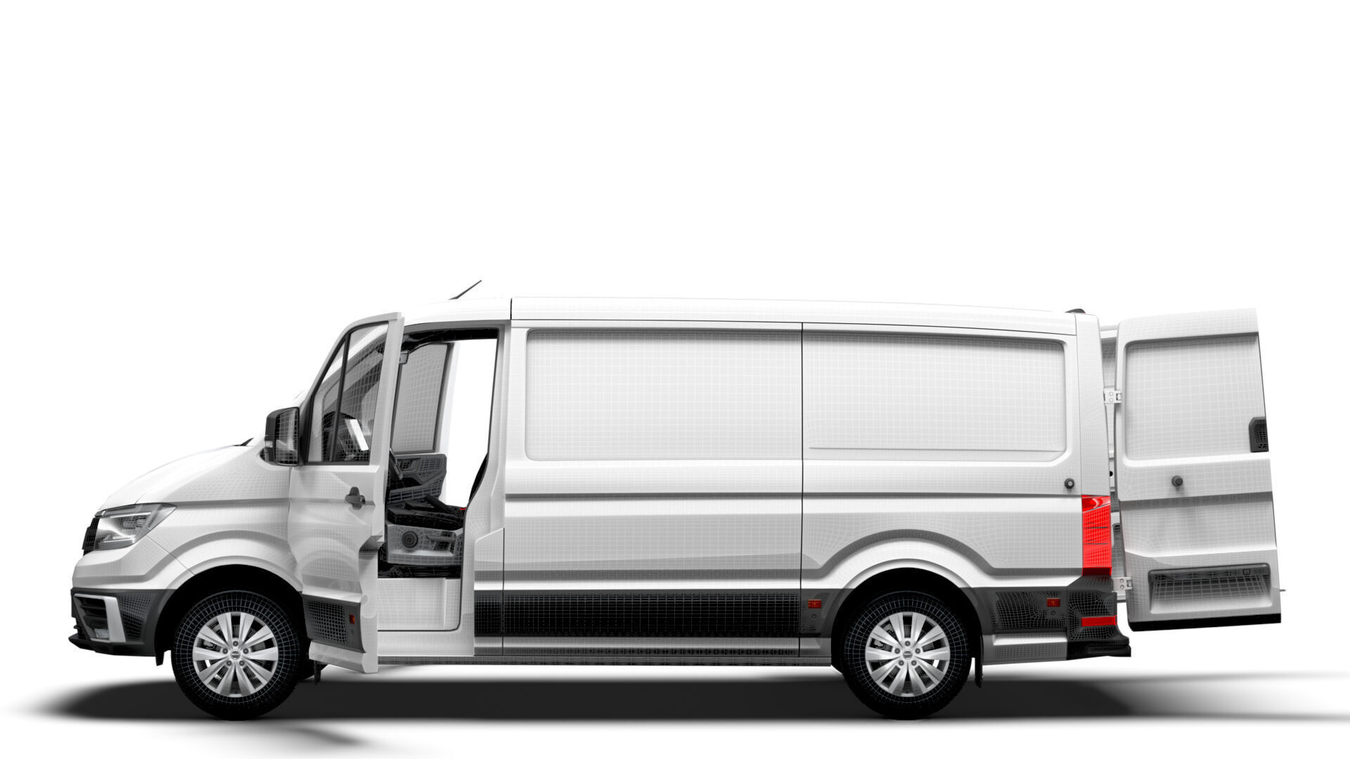 MAN TGE Van MWB LR HQInterior 2025 3D model_19