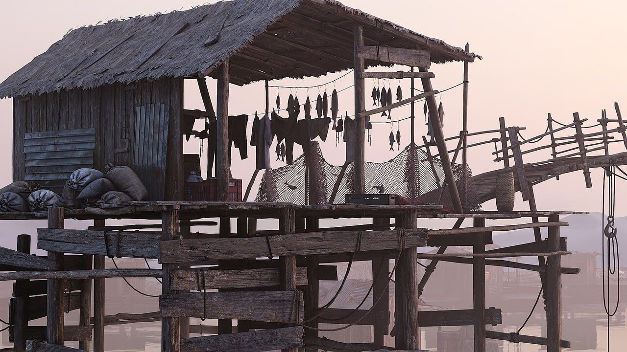 Fishing Village - Modular Environment for Unreal Engine Low-poly 3D model_3