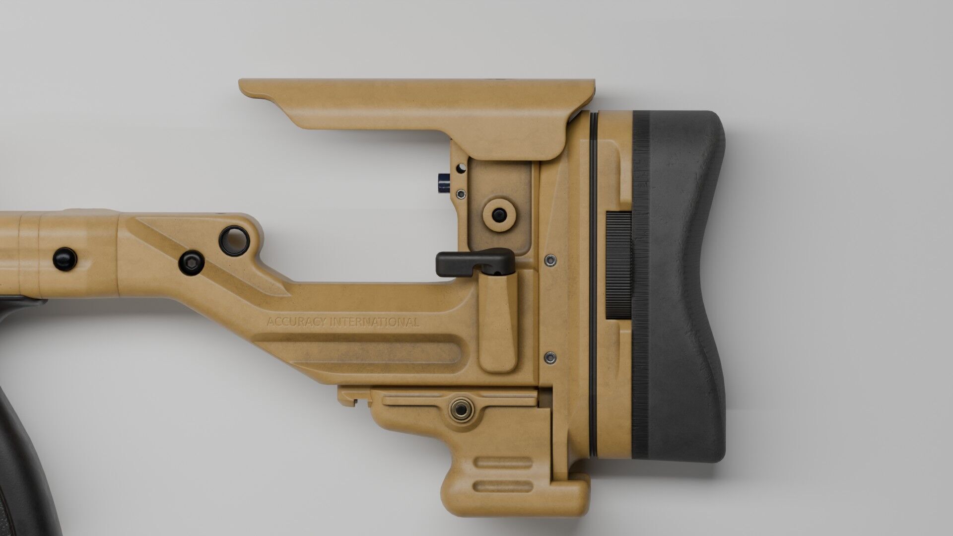 Accuracy International - AX 50 ELR Low-poly 3D model_10