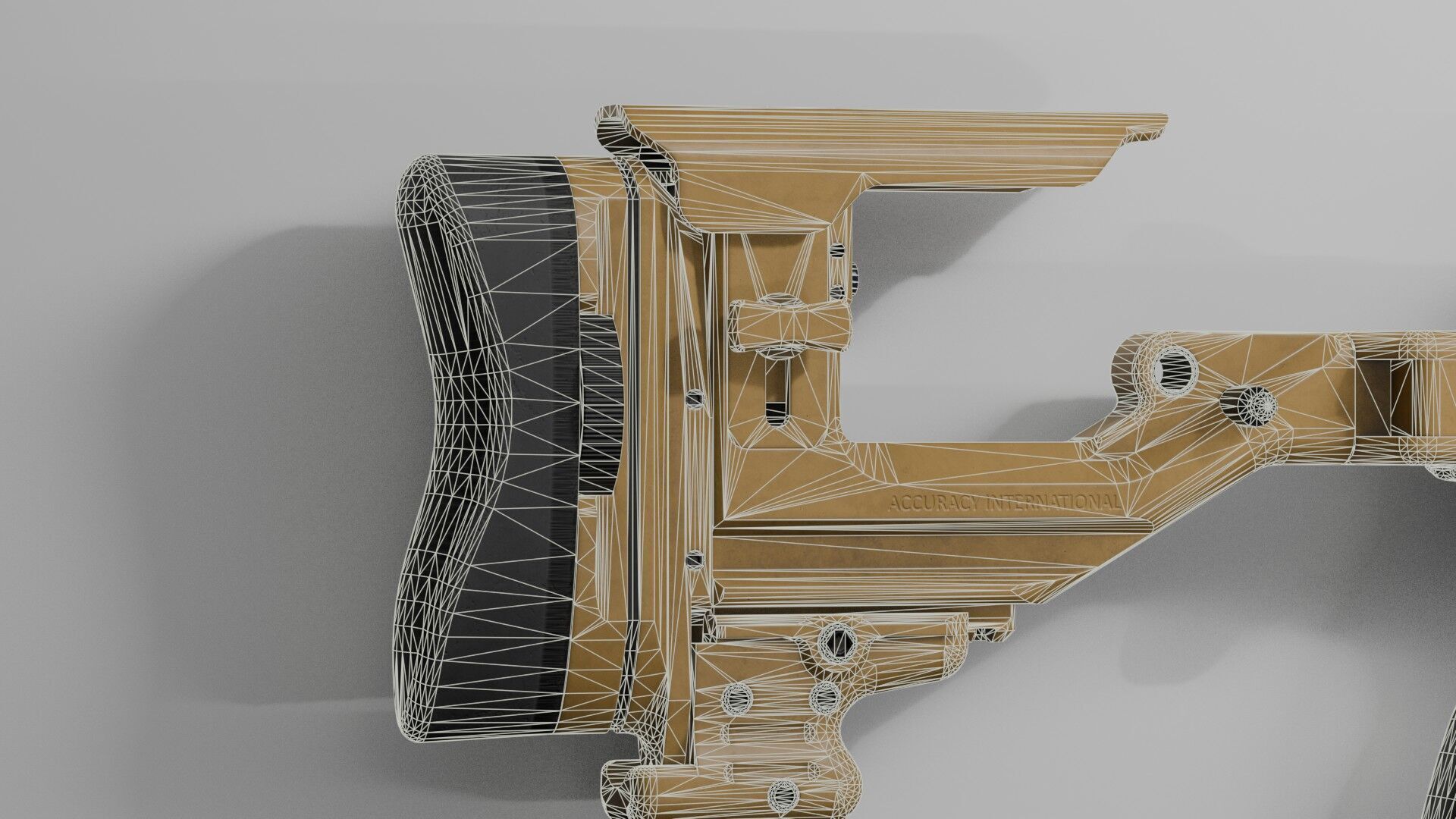 Accuracy International - AX 50 ELR Low-poly 3D model_25