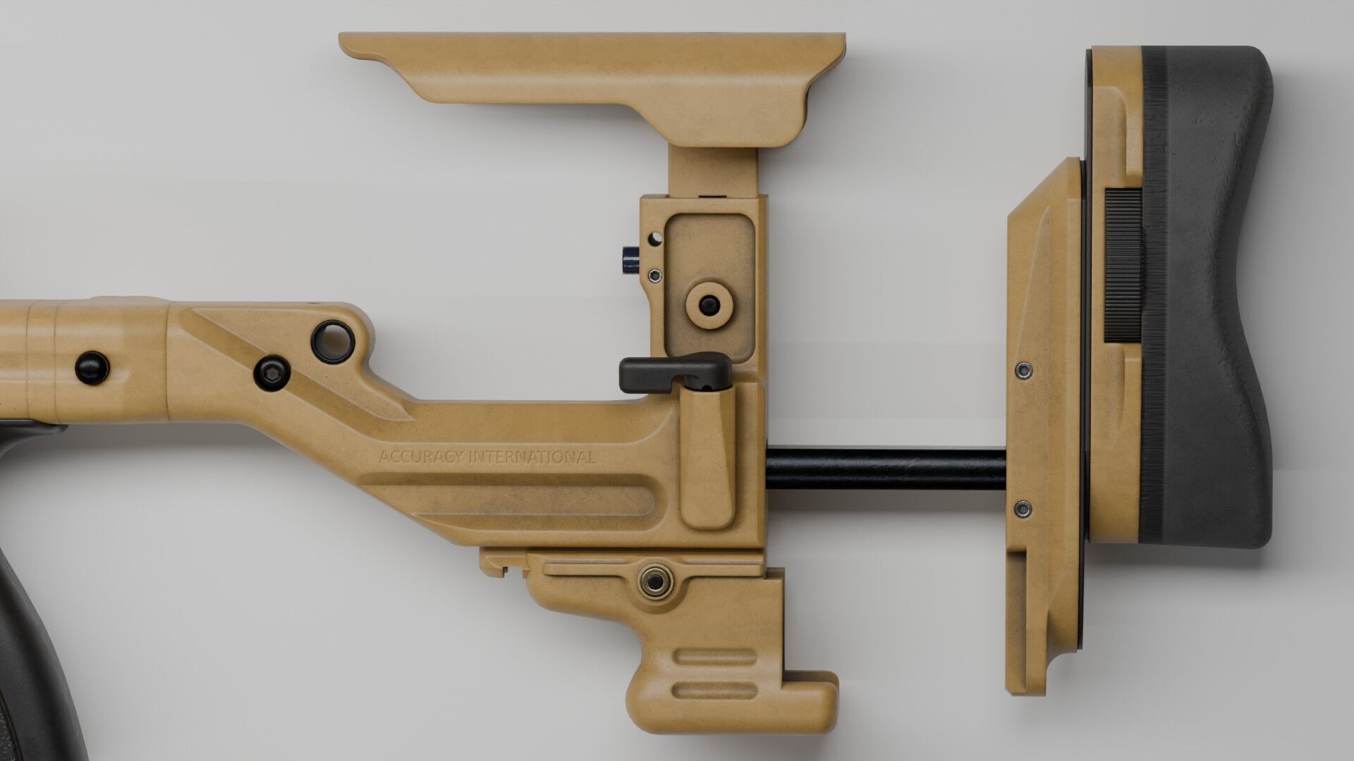 Accuracy International - AX 50 ELR Low-poly 3D model_11