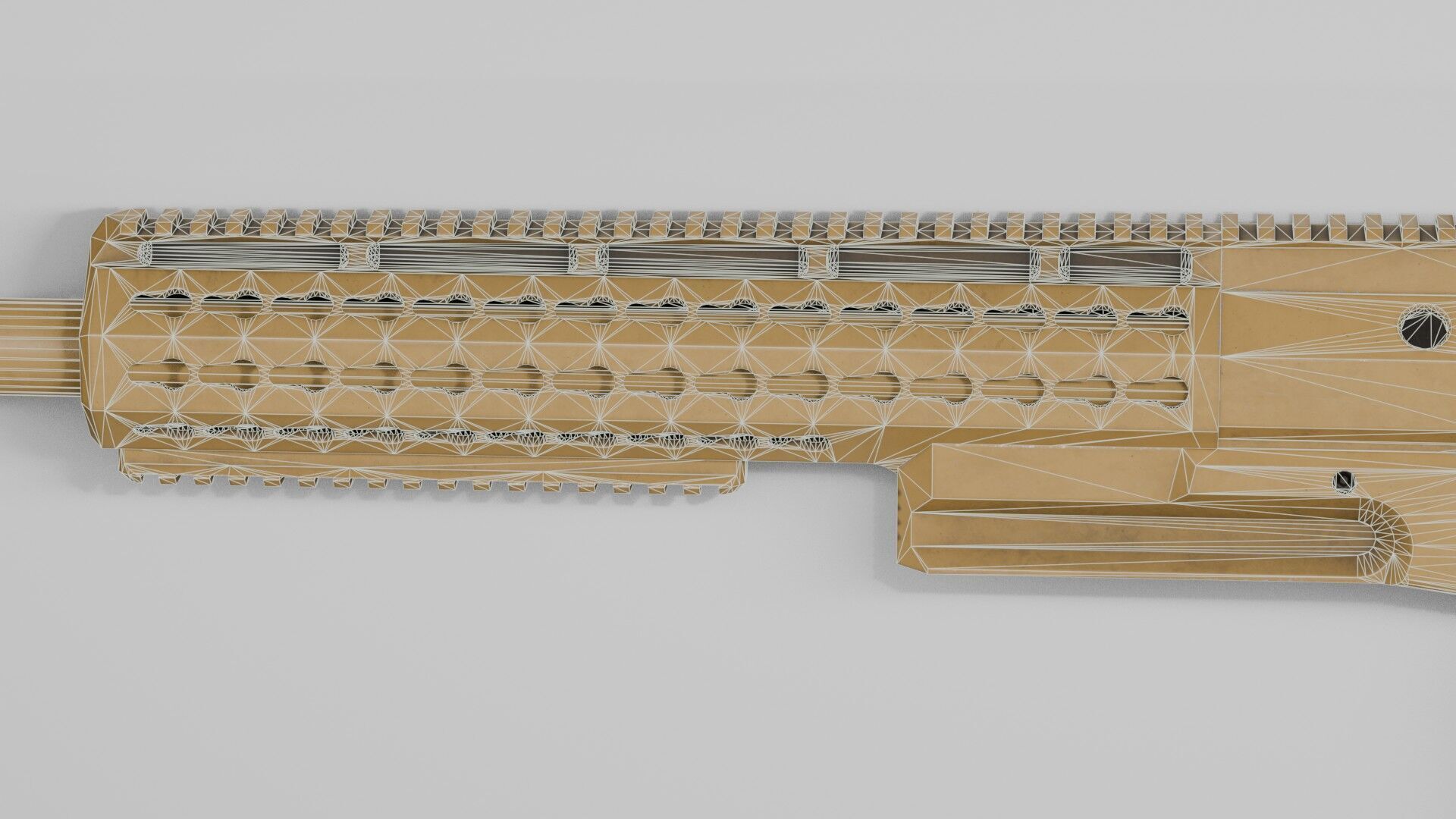 Accuracy International - AX 50 ELR Low-poly 3D model_33