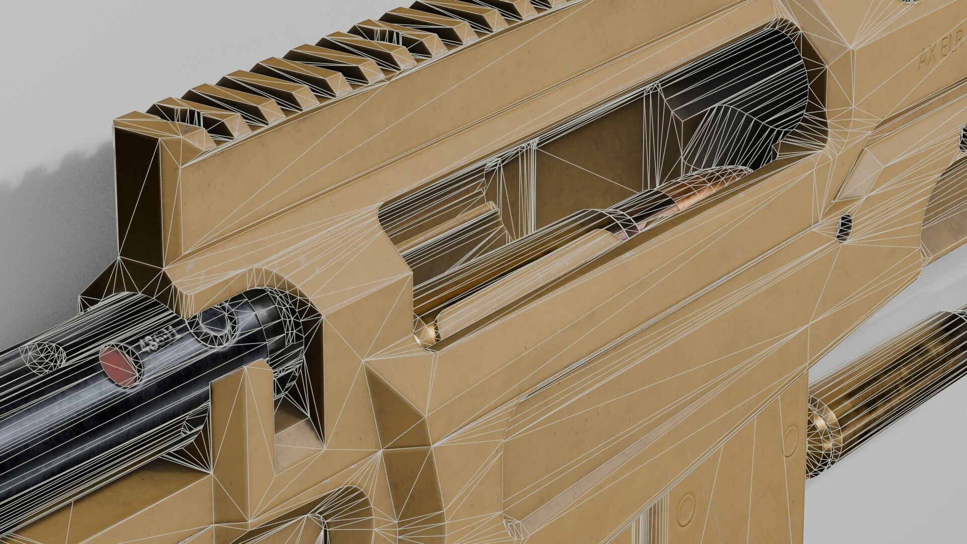 Accuracy International - AX 50 ELR Low-poly 3D model_38