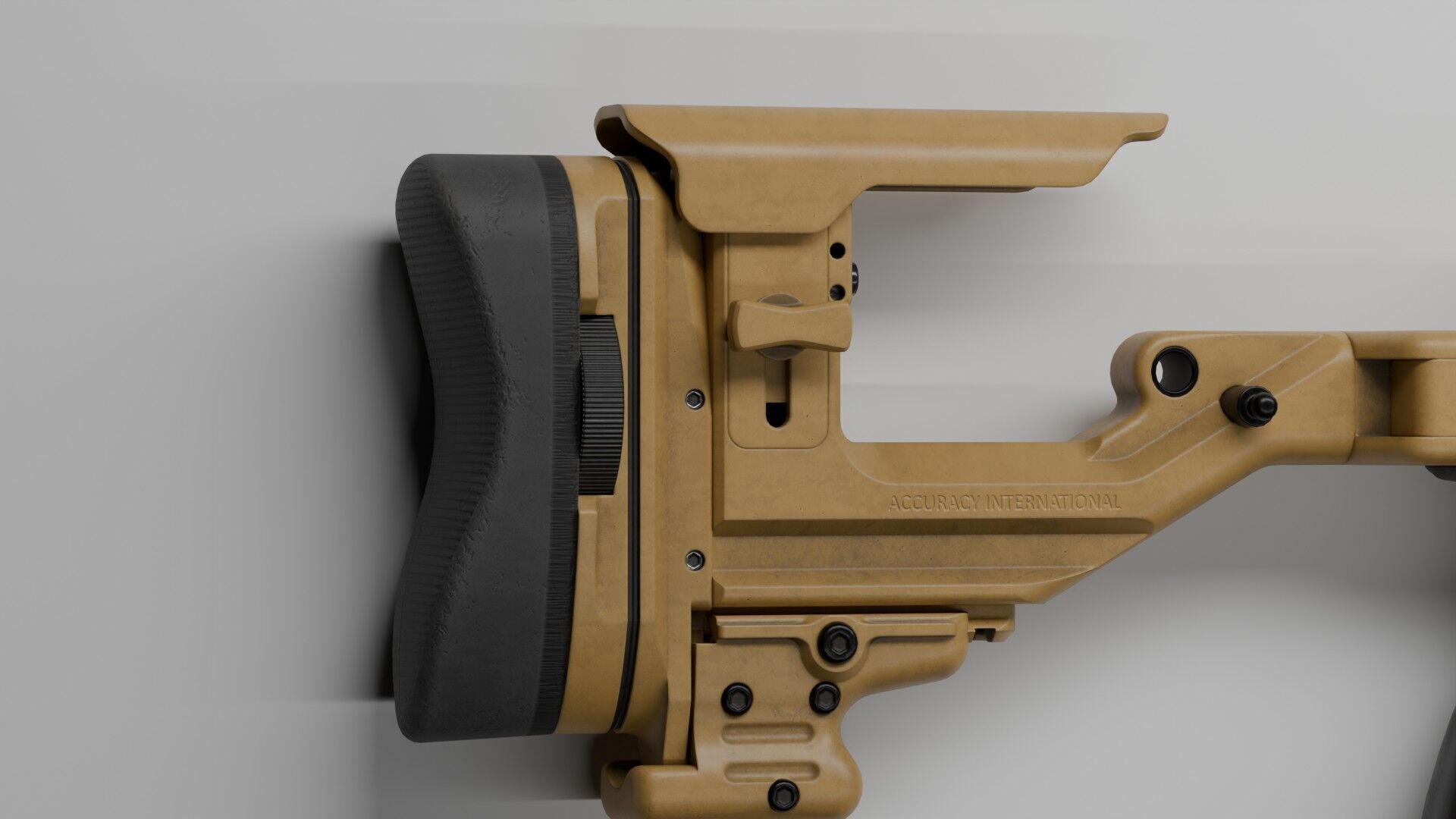 Accuracy International - AX 50 ELR Low-poly 3D model_6