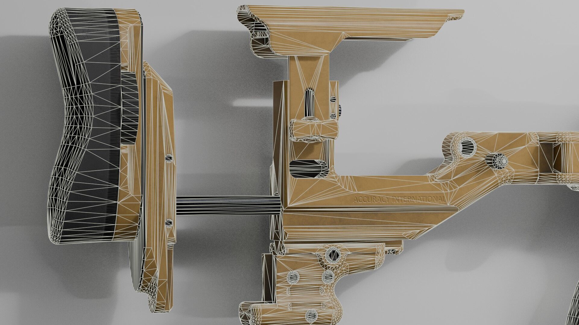 Accuracy International - AX 50 ELR Low-poly 3D model_26