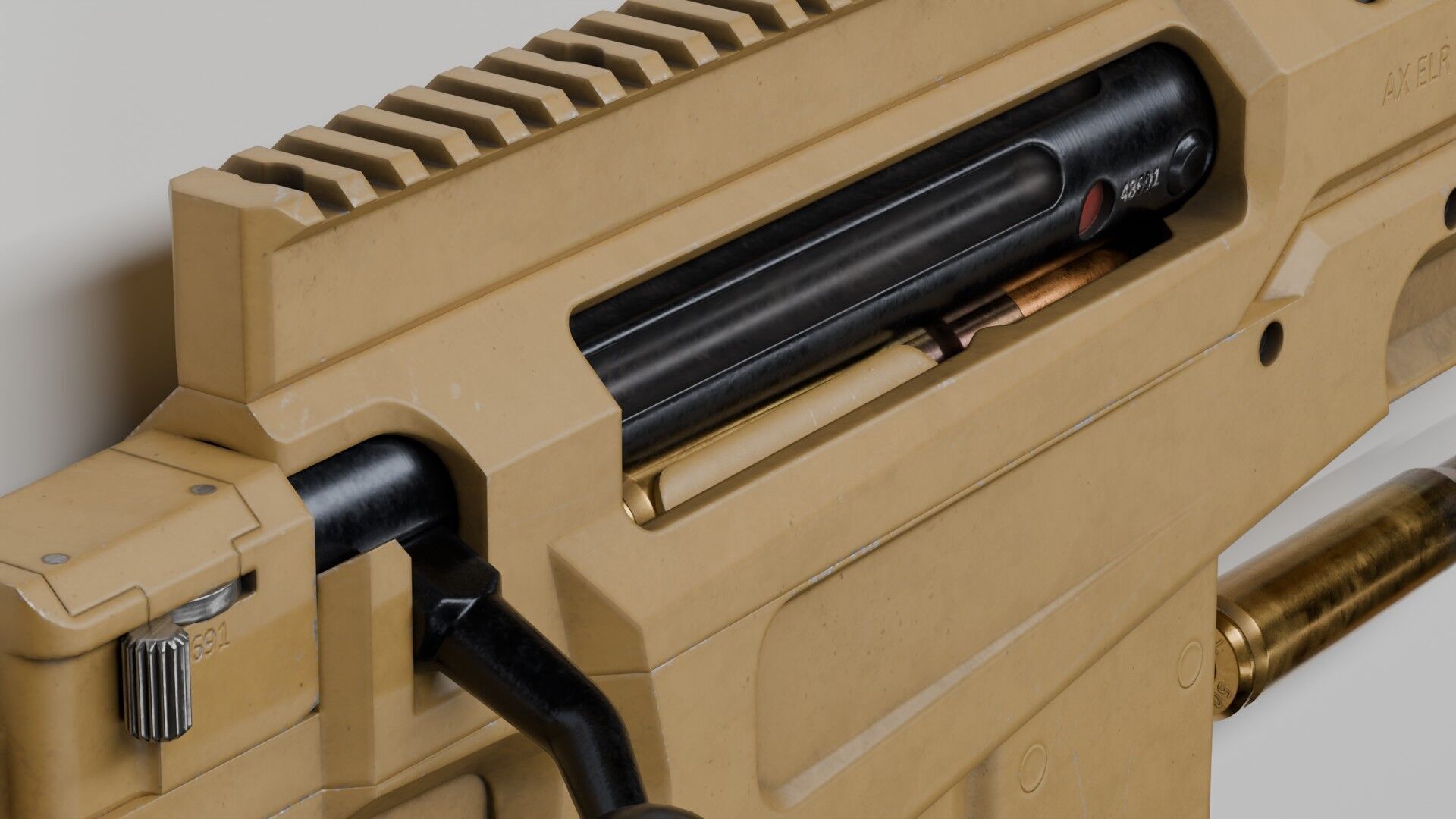 Accuracy International - AX 50 ELR Low-poly 3D model_18