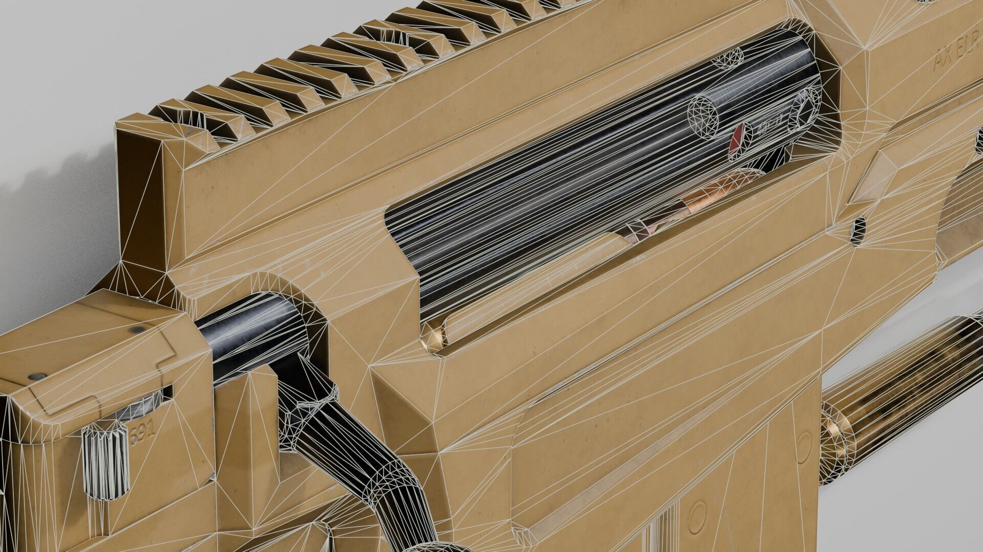 Accuracy International - AX 50 ELR Low-poly 3D model_37