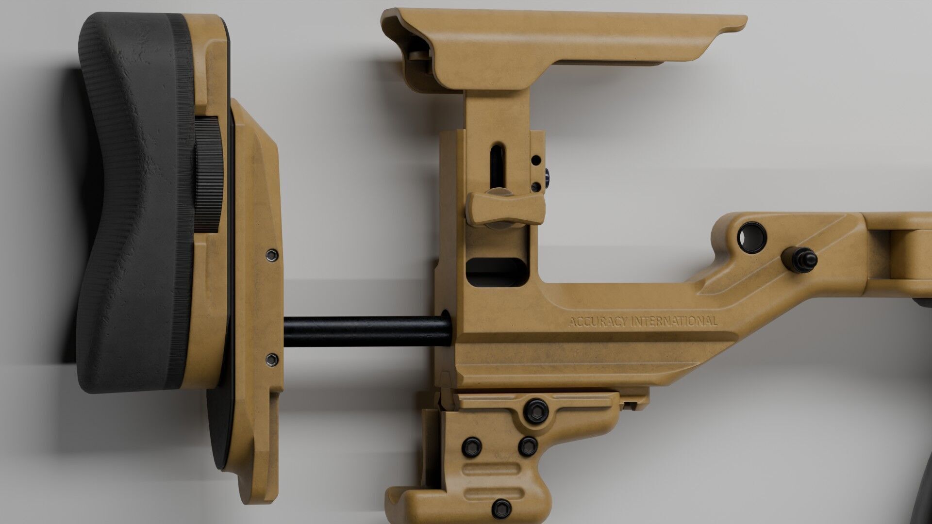 Accuracy International - AX 50 ELR Low-poly 3D model_7