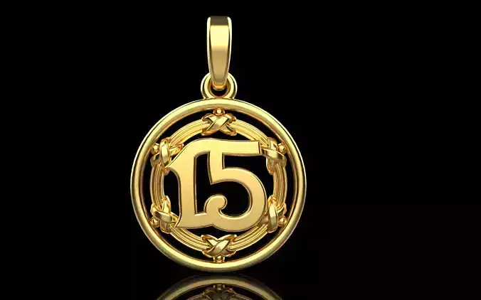 15 th Birthday pendant model 