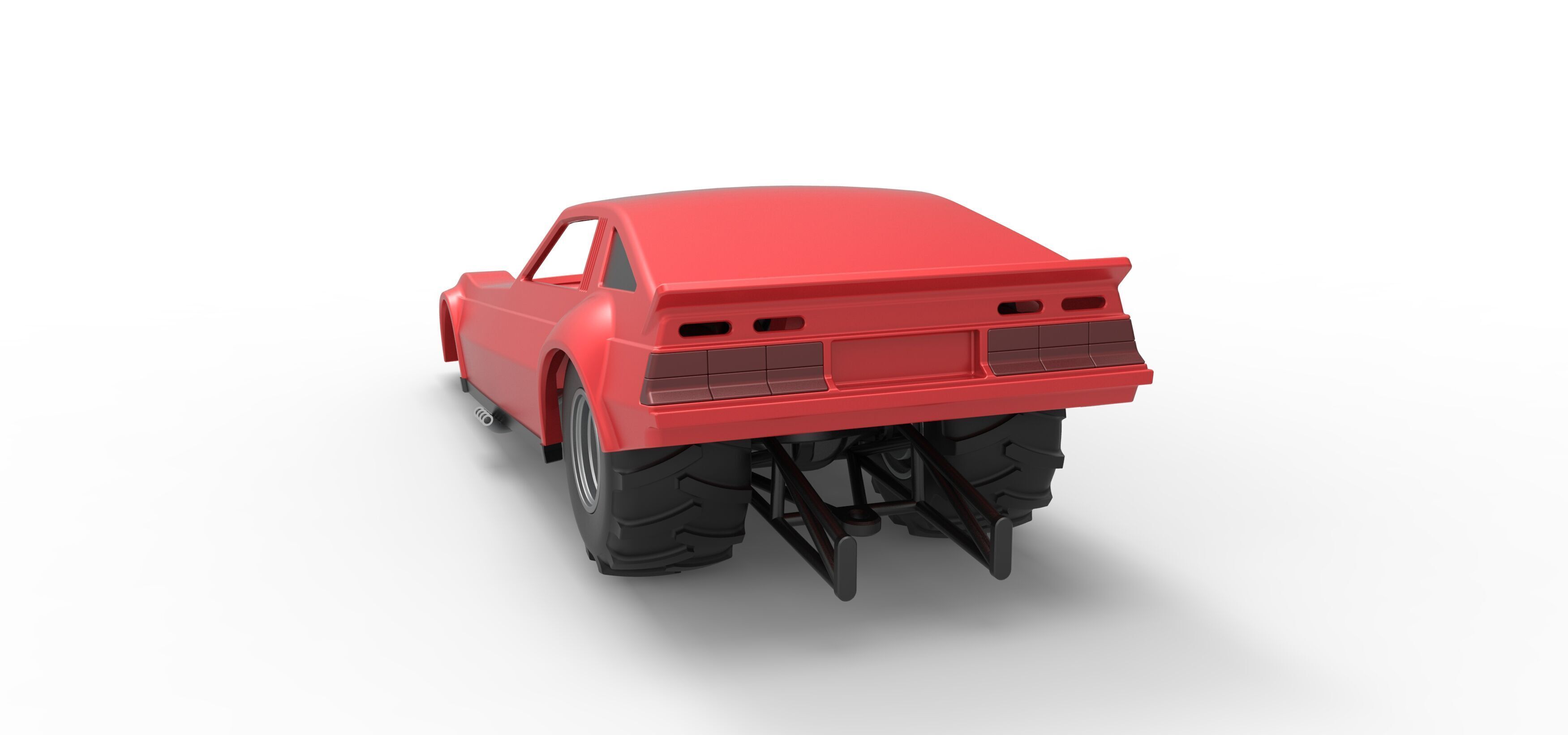 Vintage Pulling Funny car Scale 1 to 25 3D print model_14