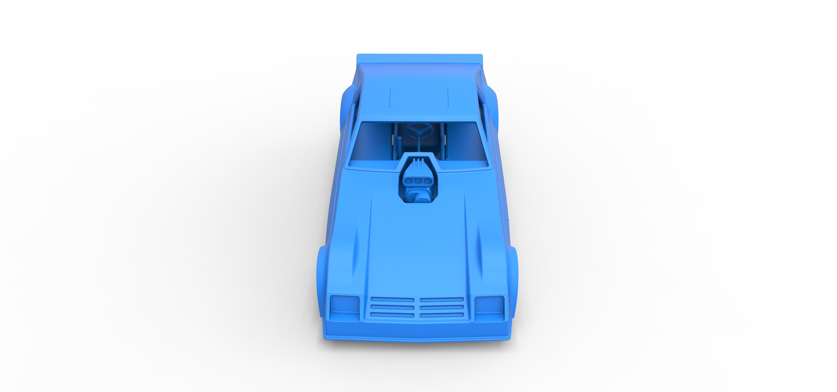 Vintage Pulling Funny car Scale 1 to 25 3D print model_31