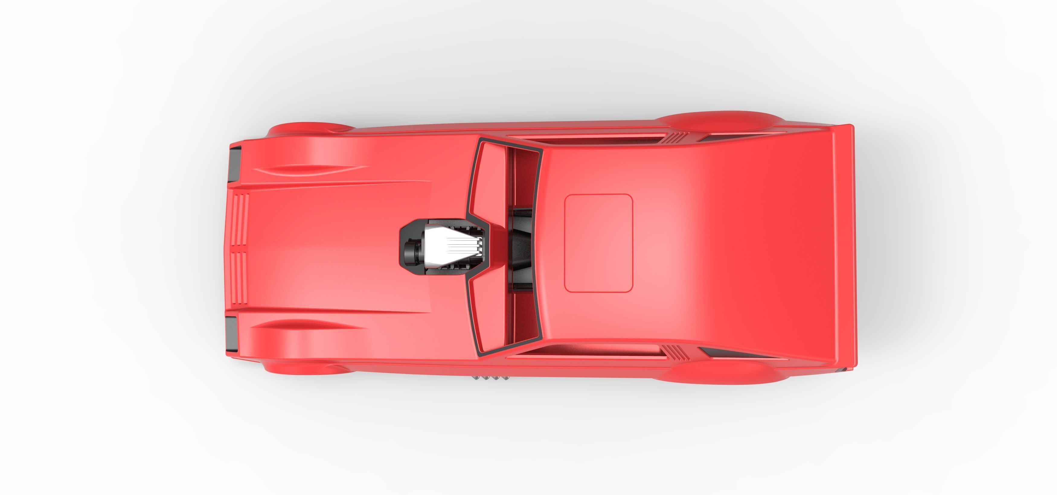 Vintage Pulling Funny car Scale 1 to 25 3D print model_11