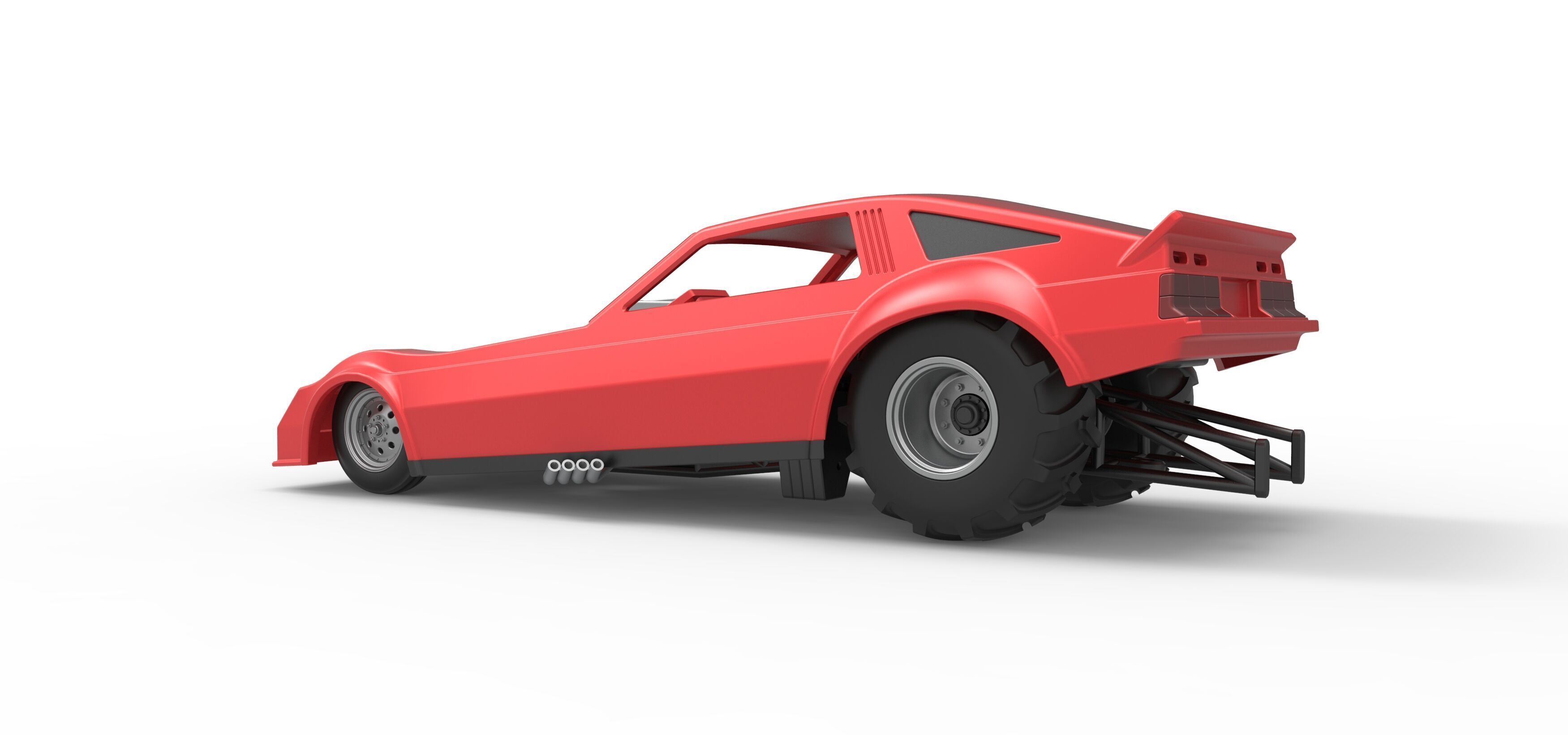 Vintage Pulling Funny car Scale 1 to 25 3D print model_13