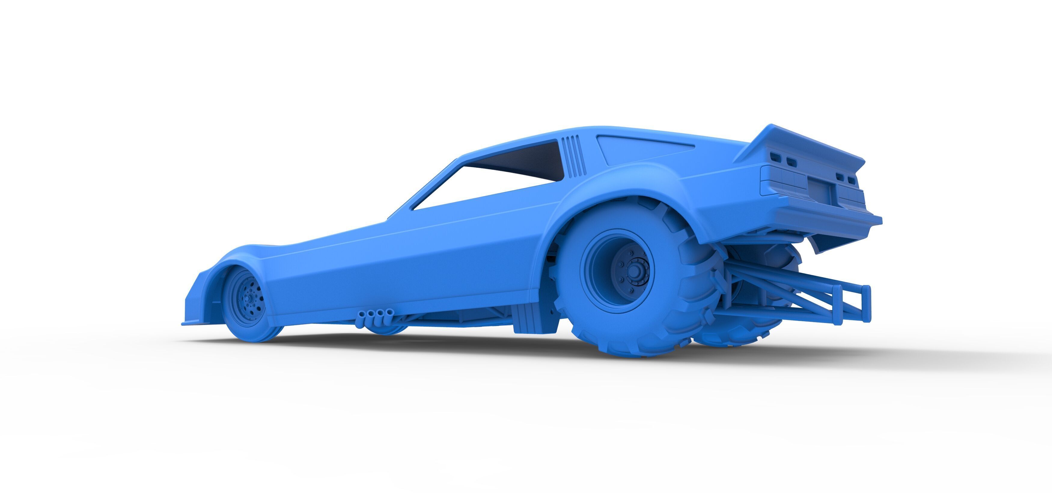 Vintage Pulling Funny car Scale 1 to 25 3D print model_36