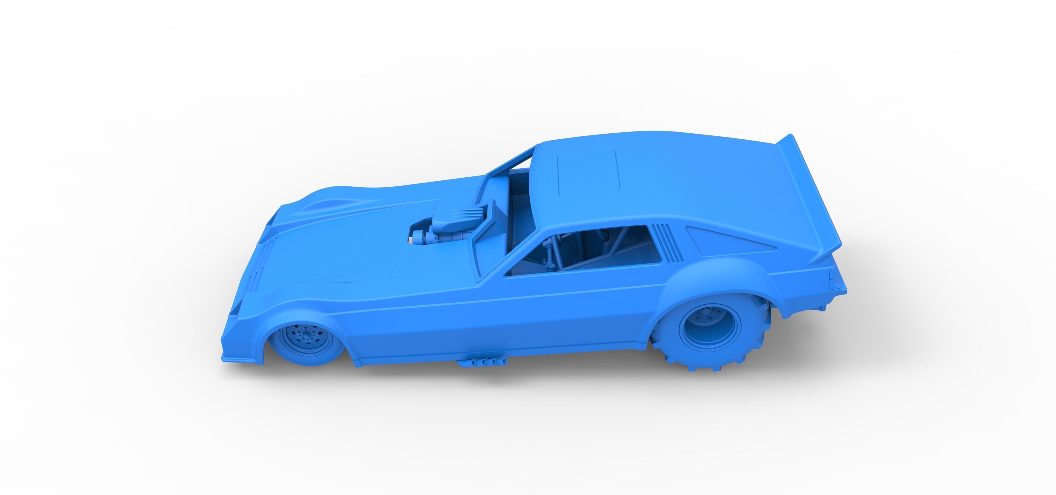 Vintage Pulling Funny car Scale 1 to 25 3D print model_33
