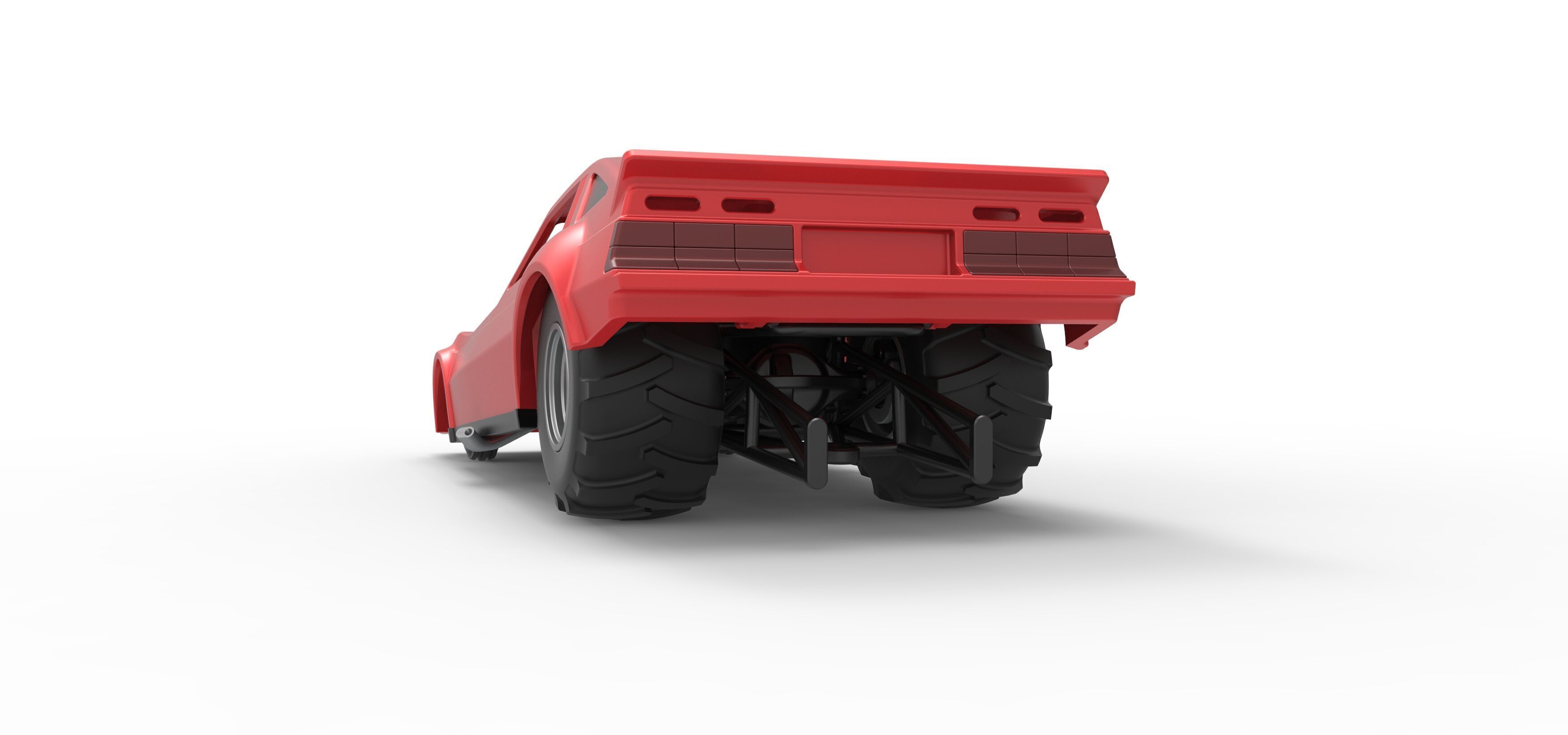 Vintage Pulling Funny car Scale 1 to 25 3D print model_15