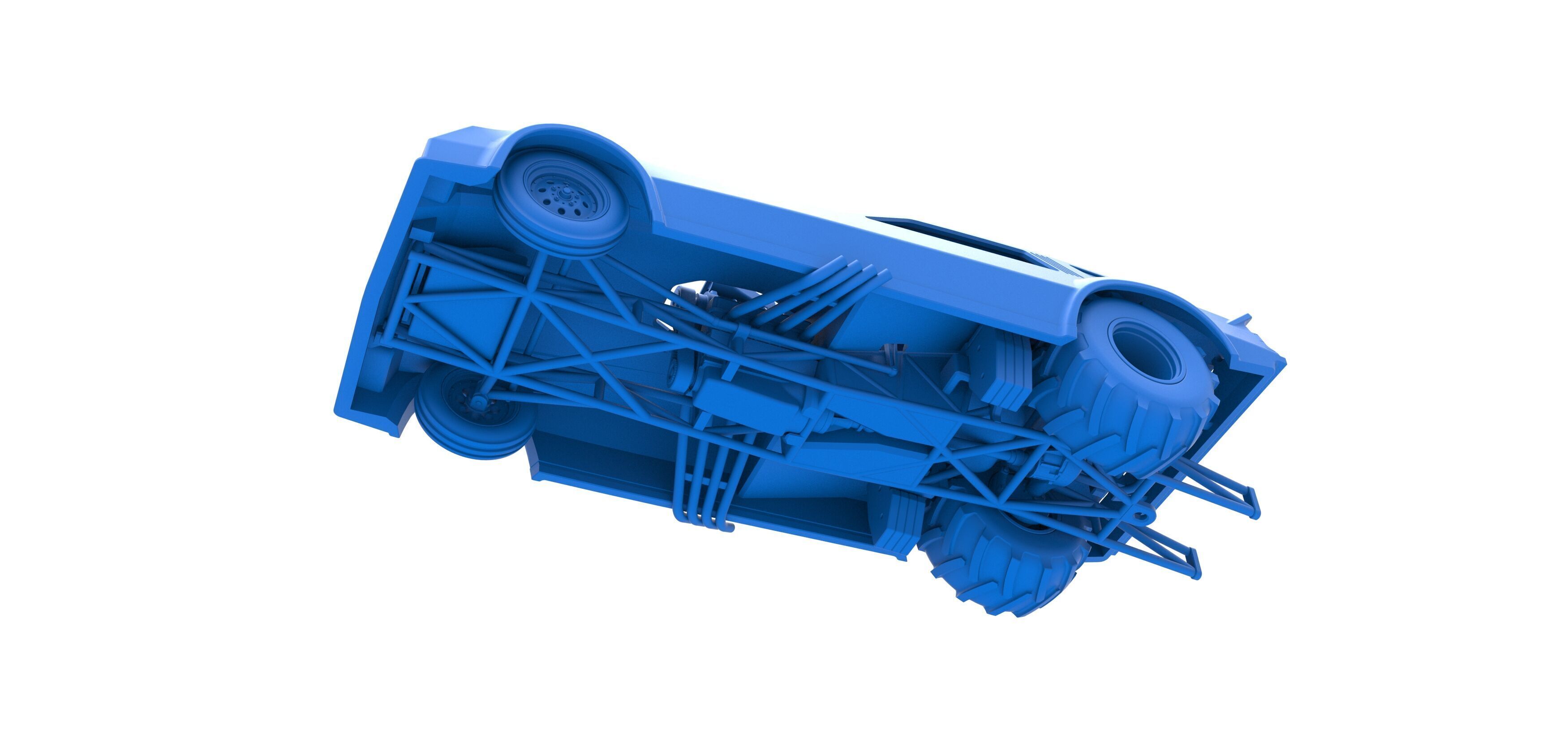 Vintage Pulling Funny car Scale 1 to 25 3D print model_26