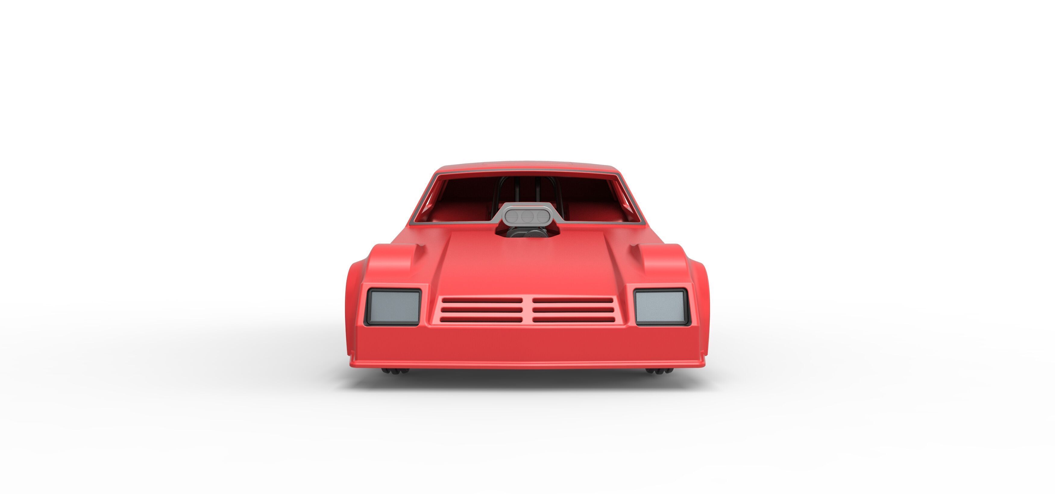 Vintage Pulling Funny car Scale 1 to 25 3D print model_7