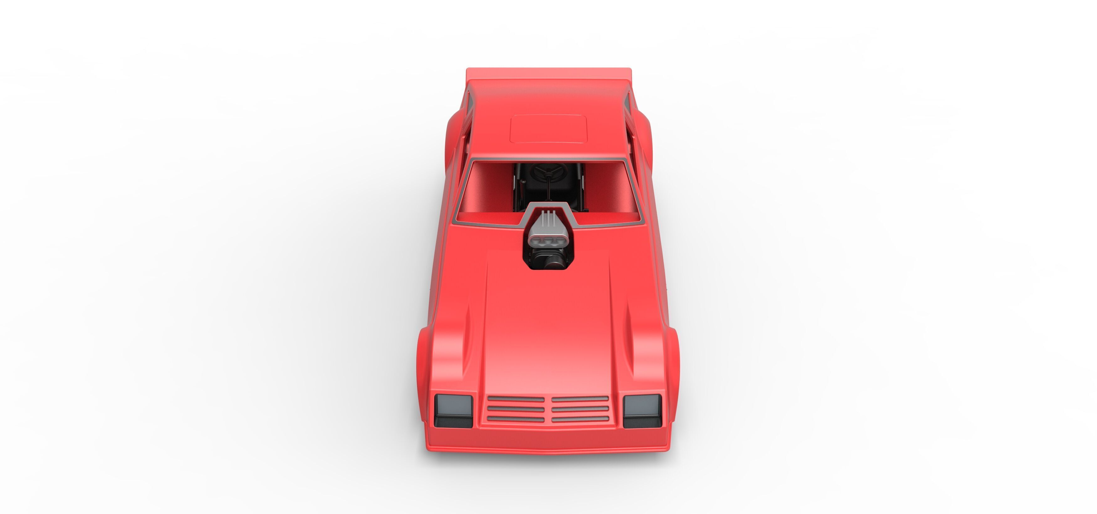 Vintage Pulling Funny car Scale 1 to 25 3D print model_8