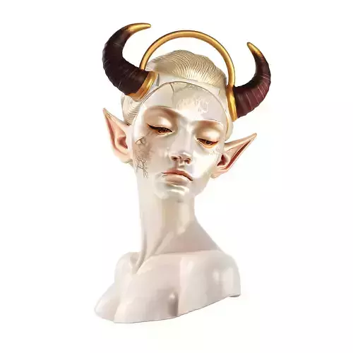 Horned Elf Bust