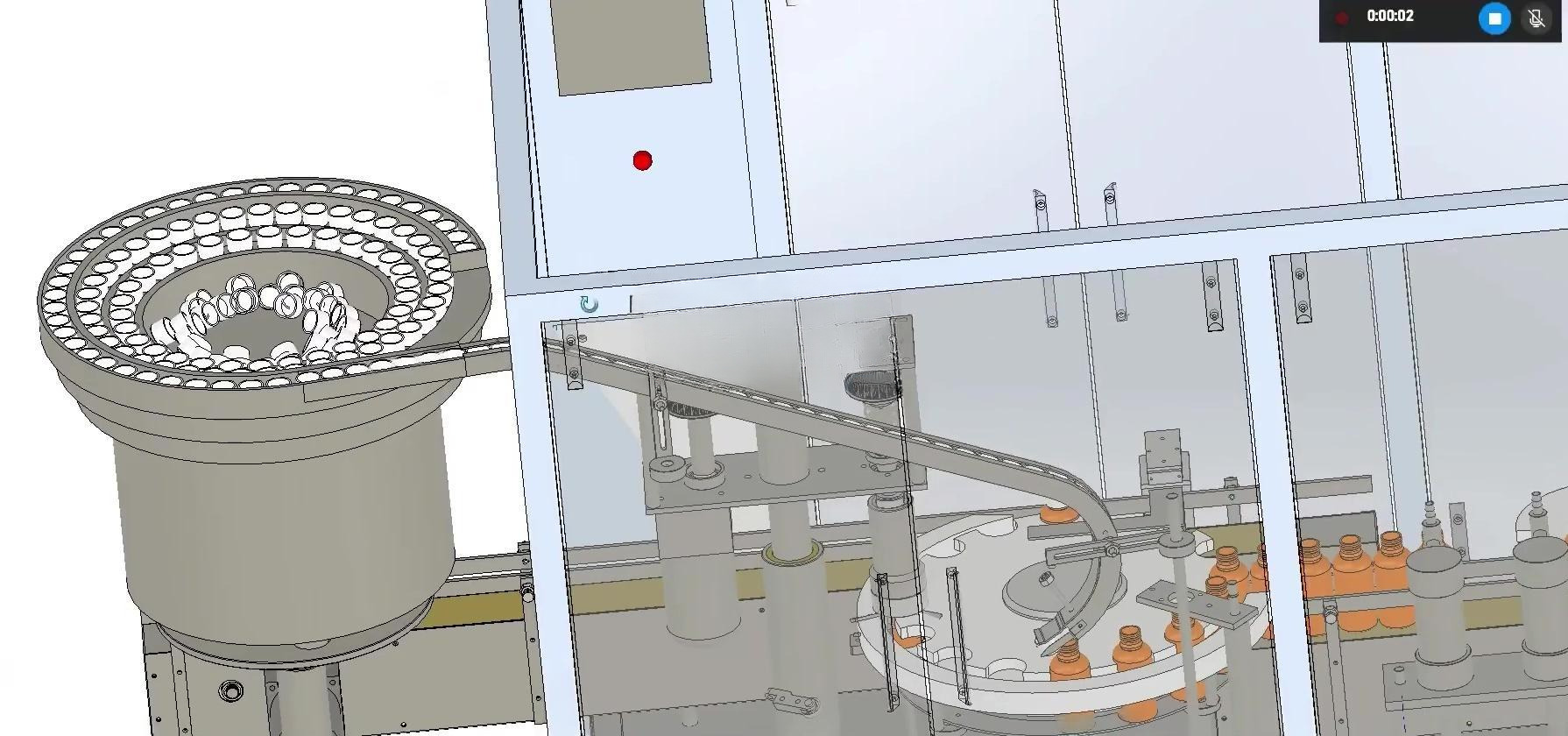 Liquid Filling Capping Machine Line for Glass and Plastic Bottle 3D model_18