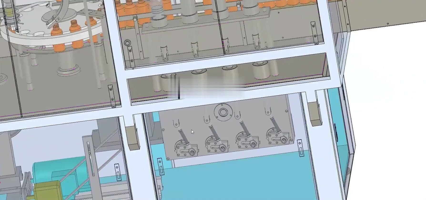 Liquid Filling Capping Machine Line for Glass and Plastic Bottle 3D model_10