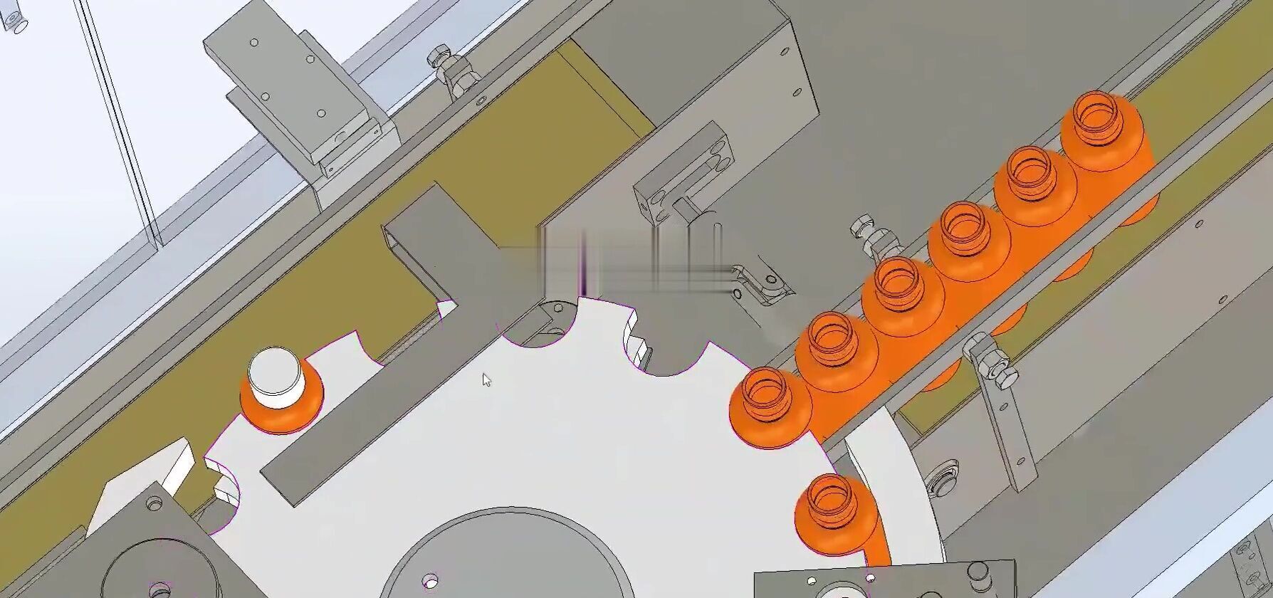 Liquid Filling Capping Machine Line for Glass and Plastic Bottle 3D model_9