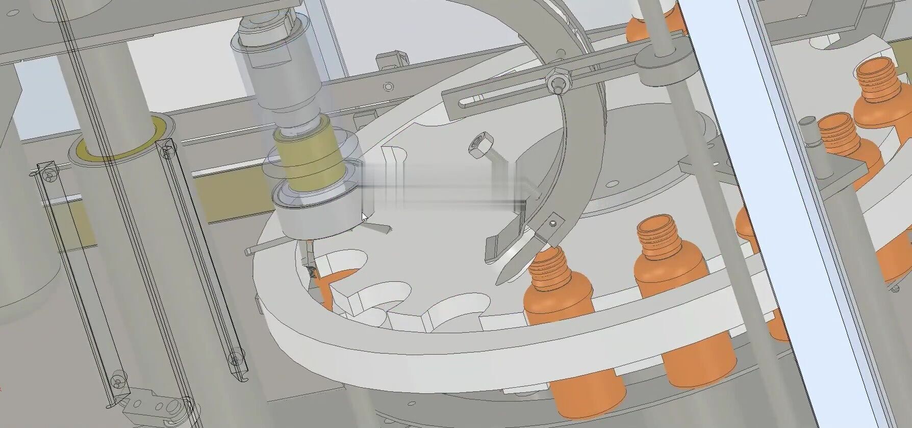 Liquid Filling Capping Machine Line for Glass and Plastic Bottle 3D model_25