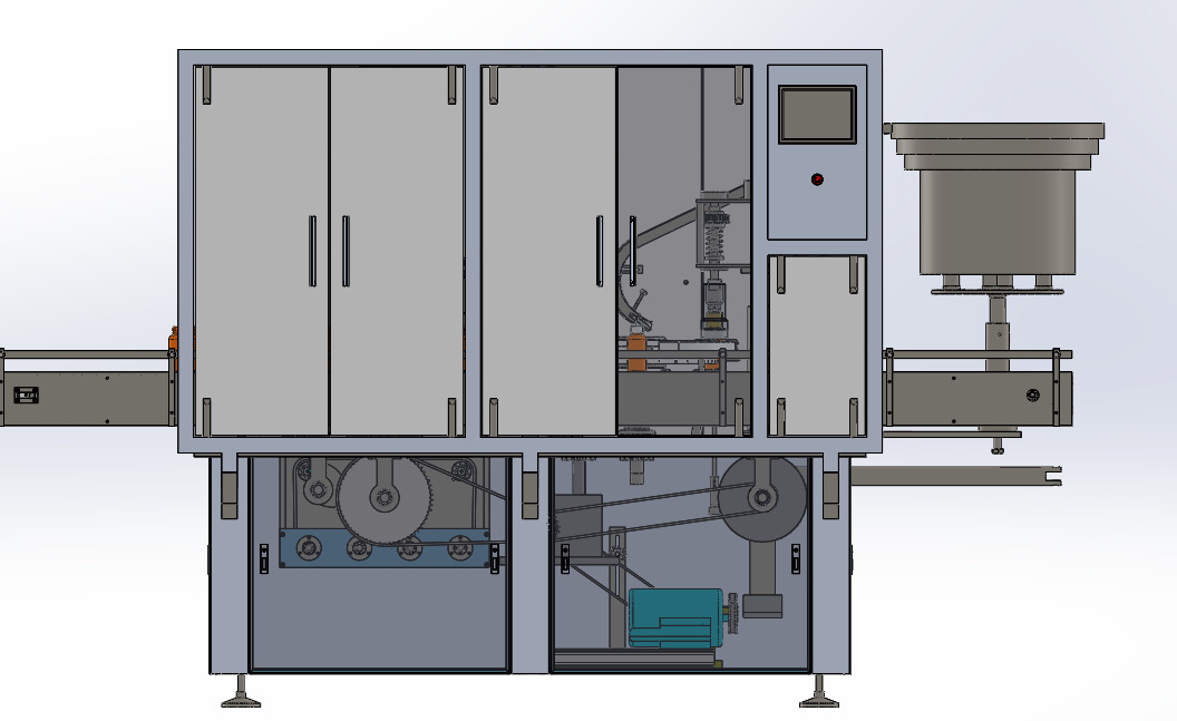 Liquid Filling Capping Machine Line for Glass and Plastic Bottle 3D model_1