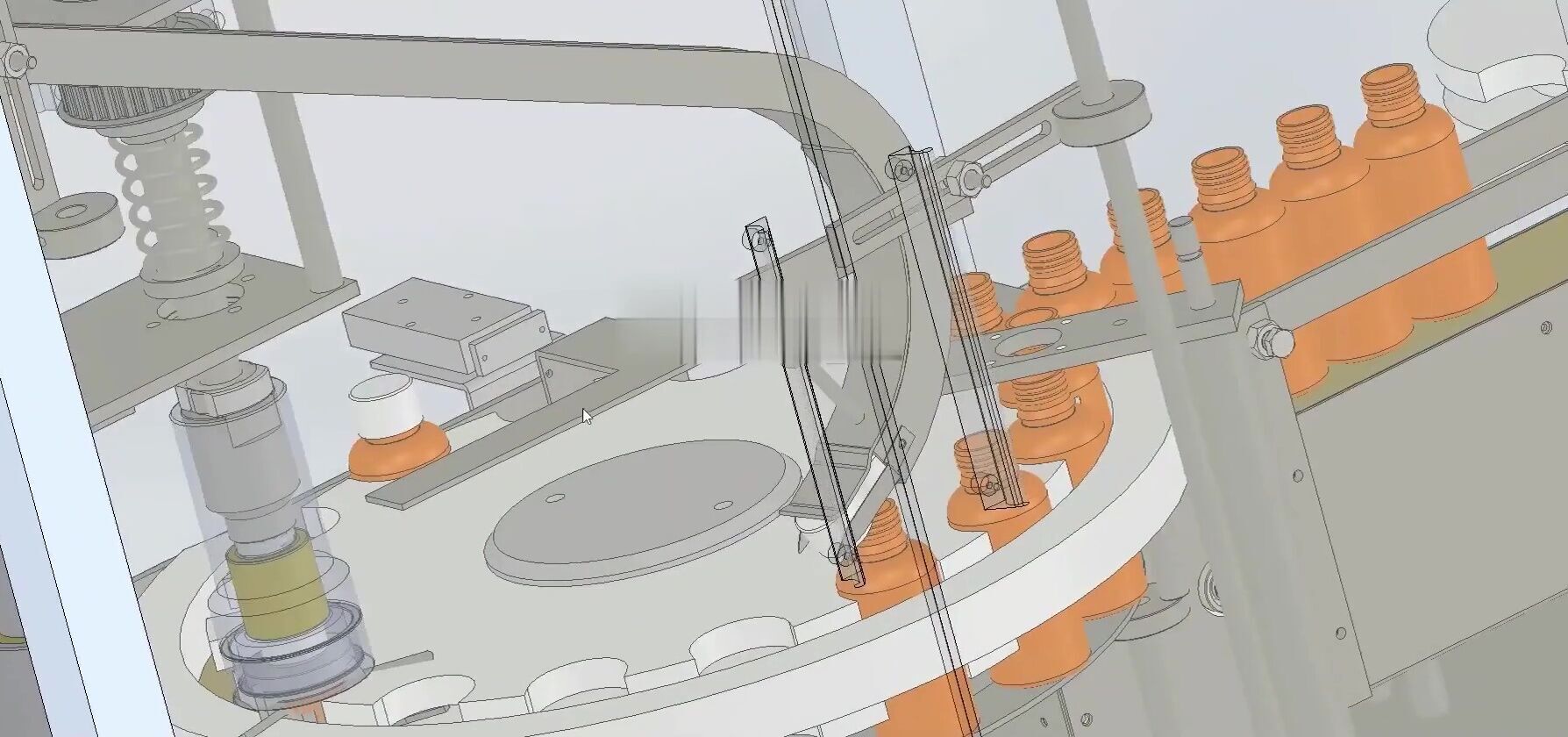 Liquid Filling Capping Machine Line for Glass and Plastic Bottle 3D model_23