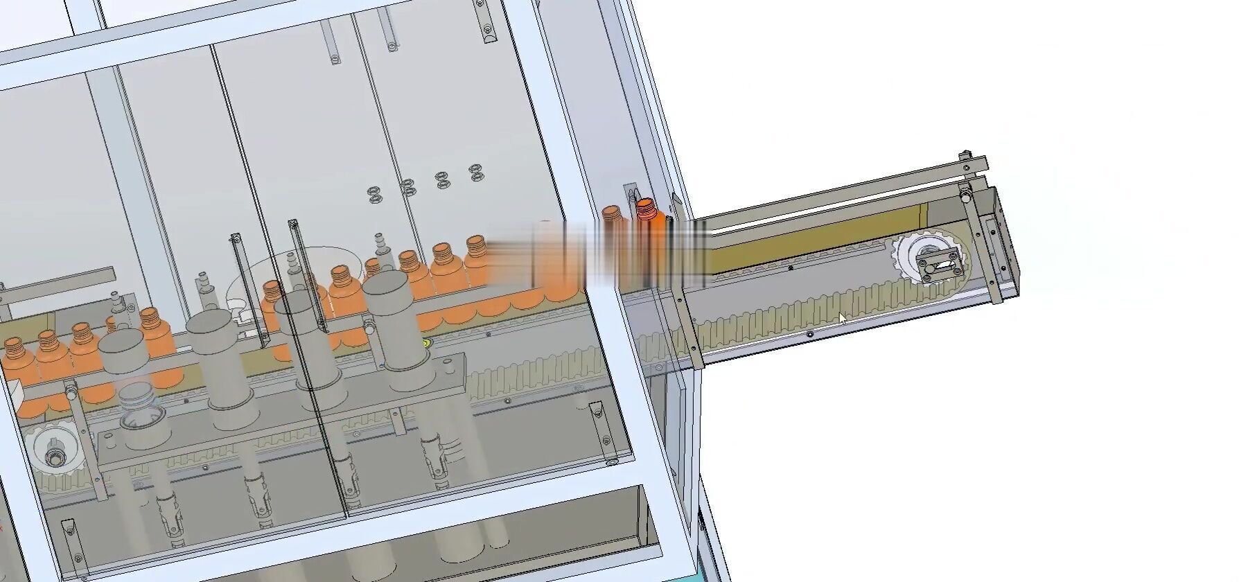 Liquid Filling Capping Machine Line for Glass and Plastic Bottle 3D model_13