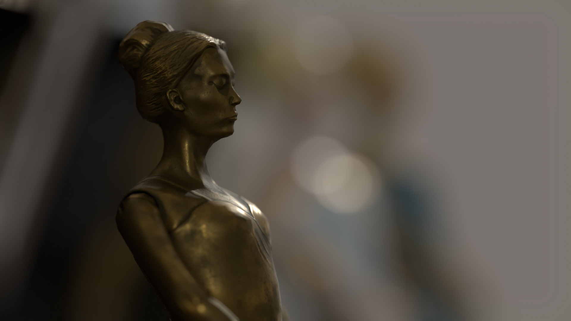 Music Box Rotating Ballerina 3D model_28