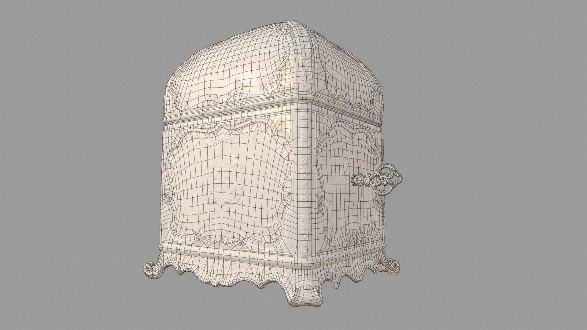 Music Box Rotating Ballerina 3D model_70