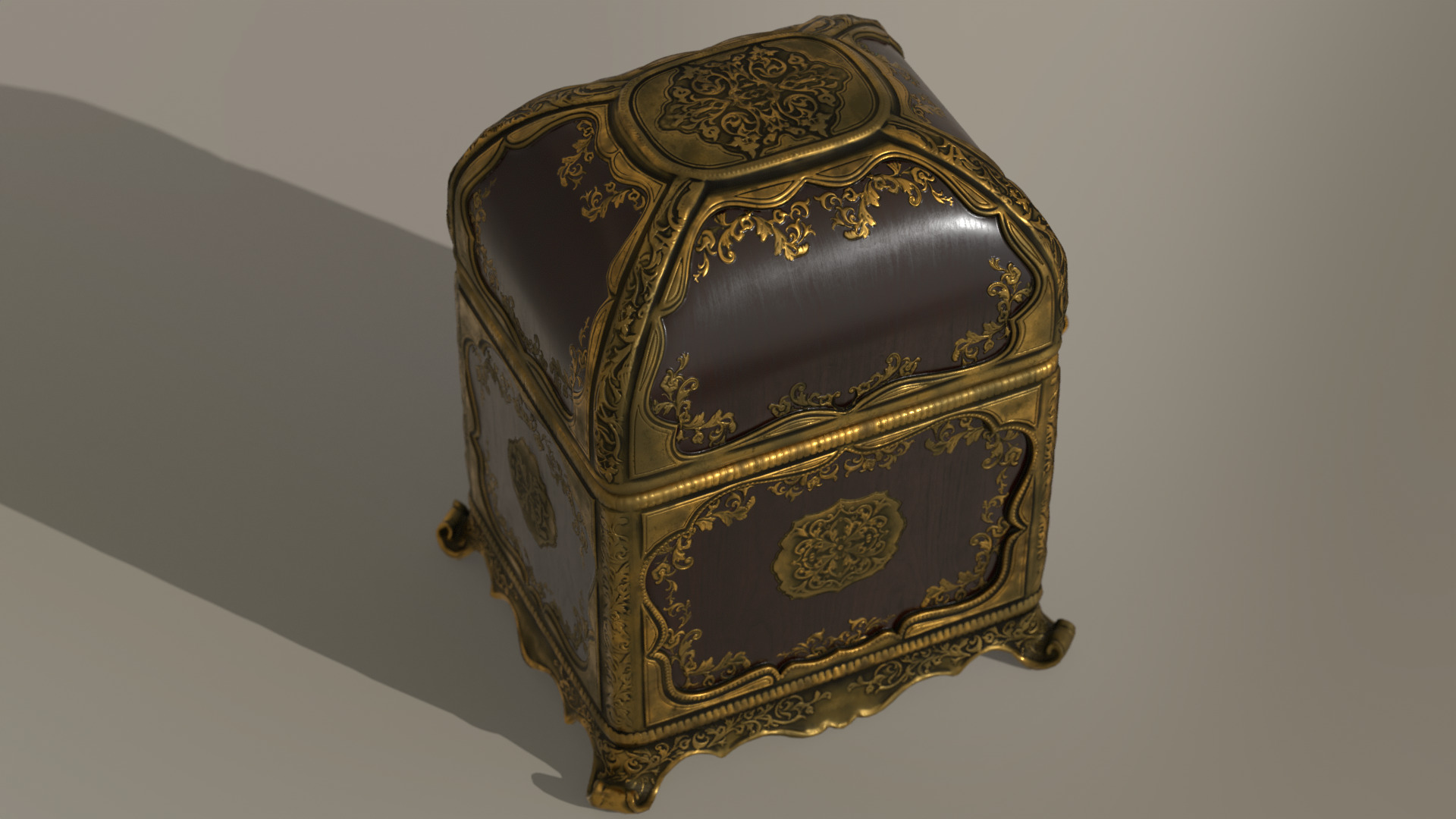 Music Box Rotating Ballerina 3D model_33