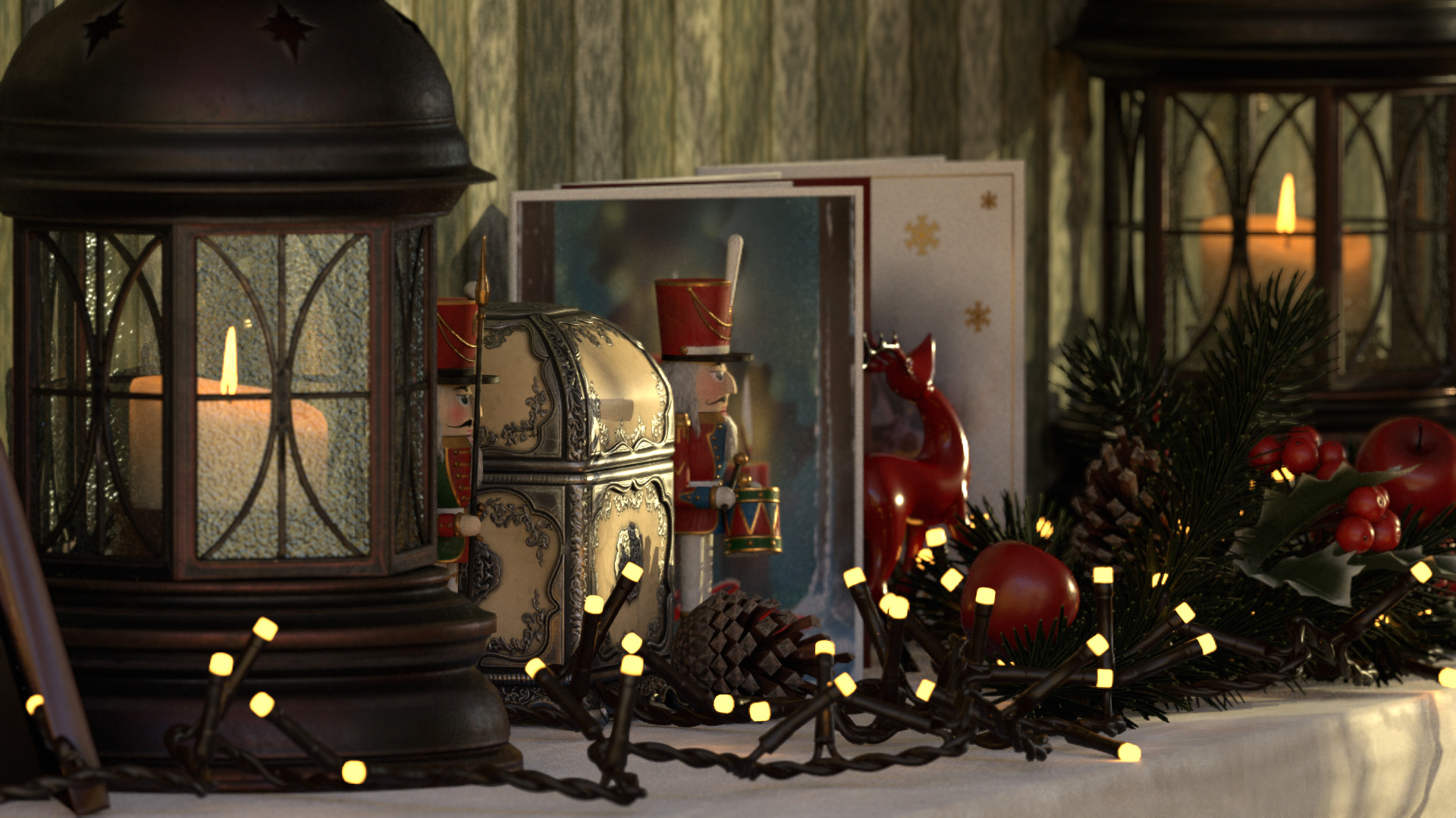 Music Box Rotating Ballerina 3D model_59