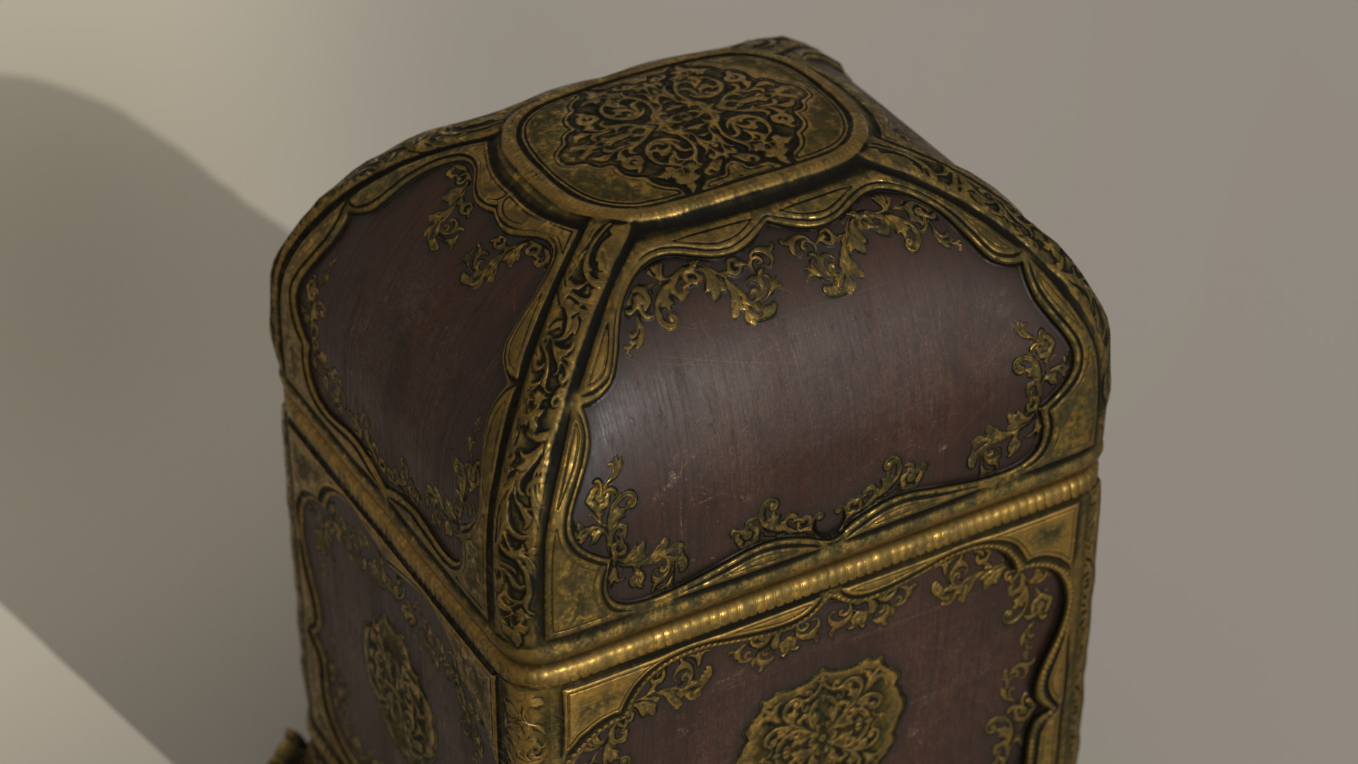 Music Box Rotating Ballerina 3D model_35