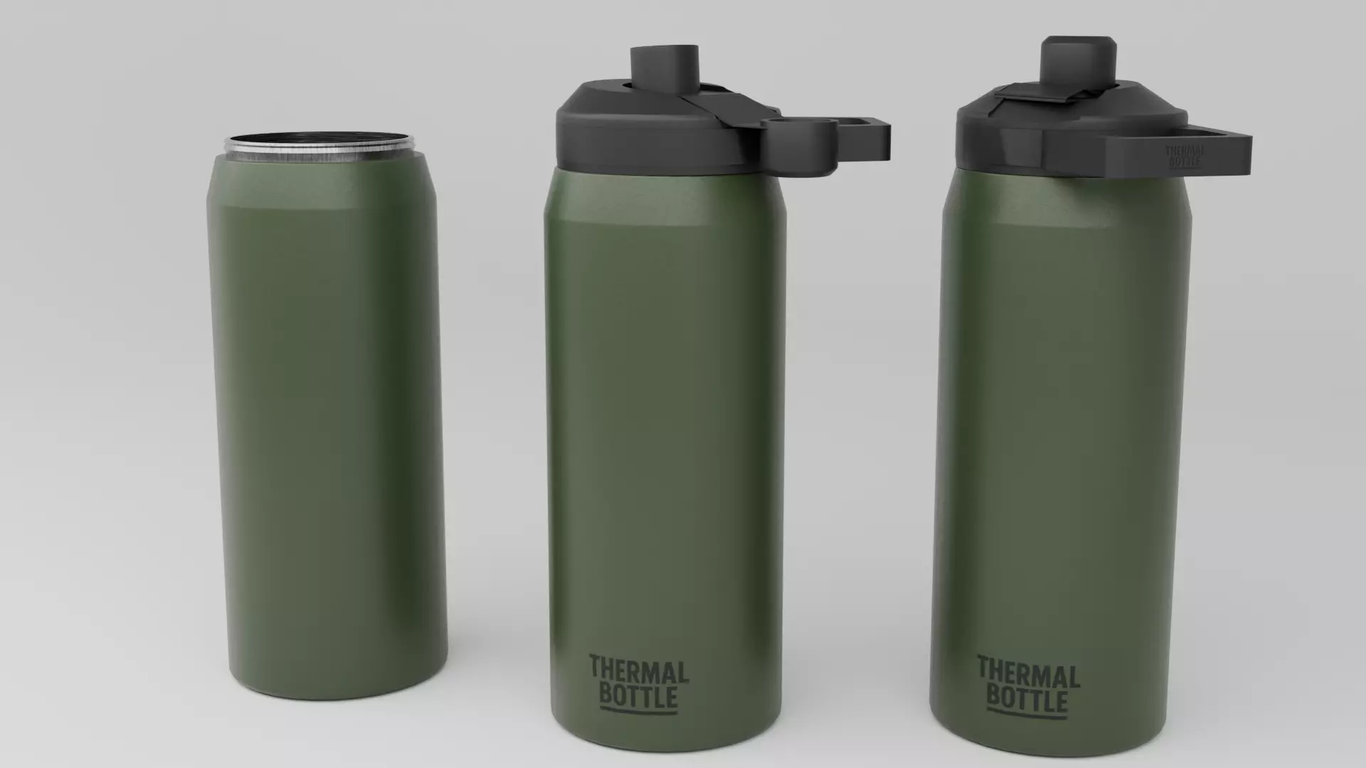 Thermal Bottle PBR Low-poly 3D model_0