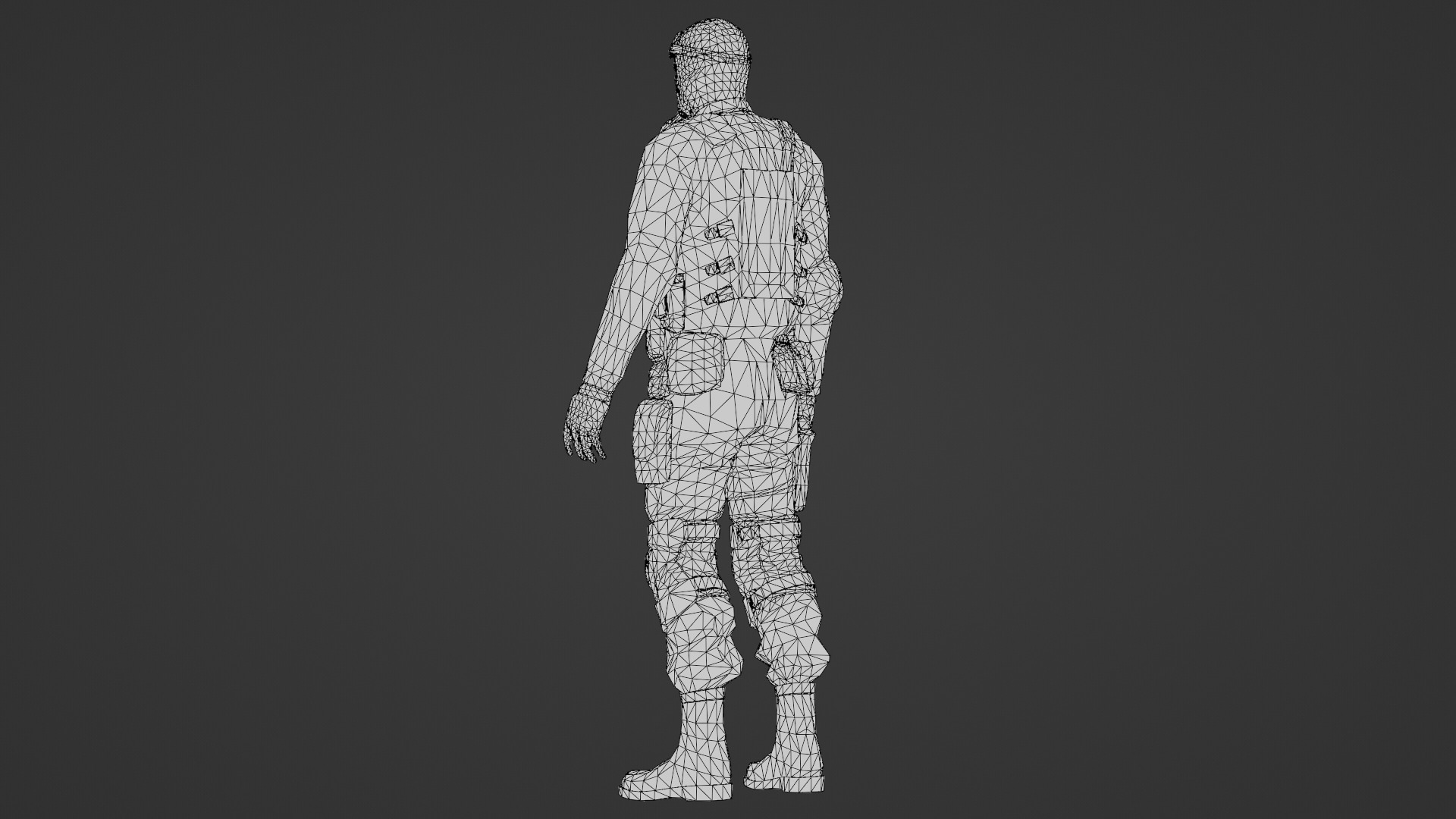 US Special Forces Operator Stealth Uniform 3D Model Low-poly 3D model_28