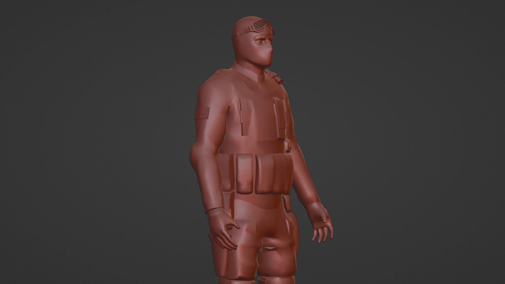 US Special Forces Operator Stealth Uniform 3D Model Low-poly 3D model_14