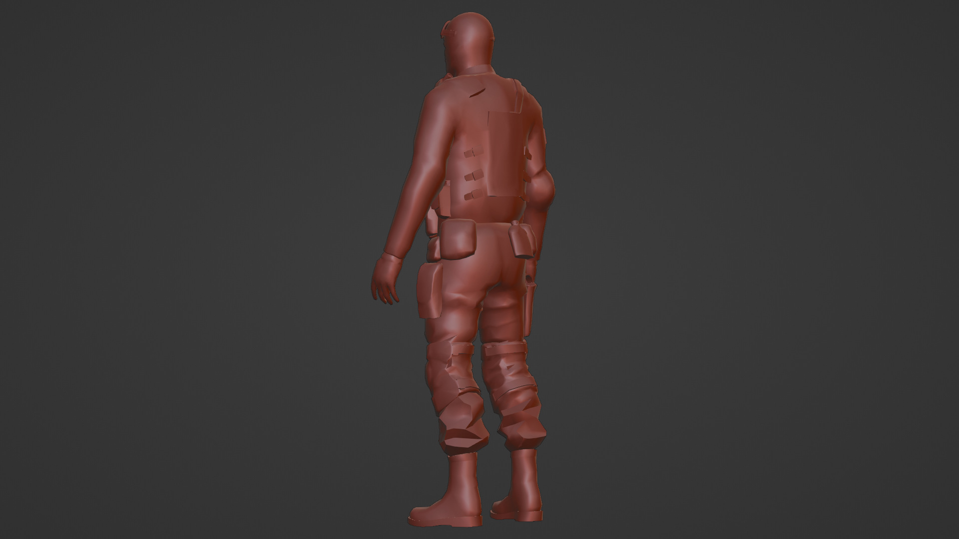US Special Forces Operator Stealth Uniform 3D Model Low-poly 3D model_16