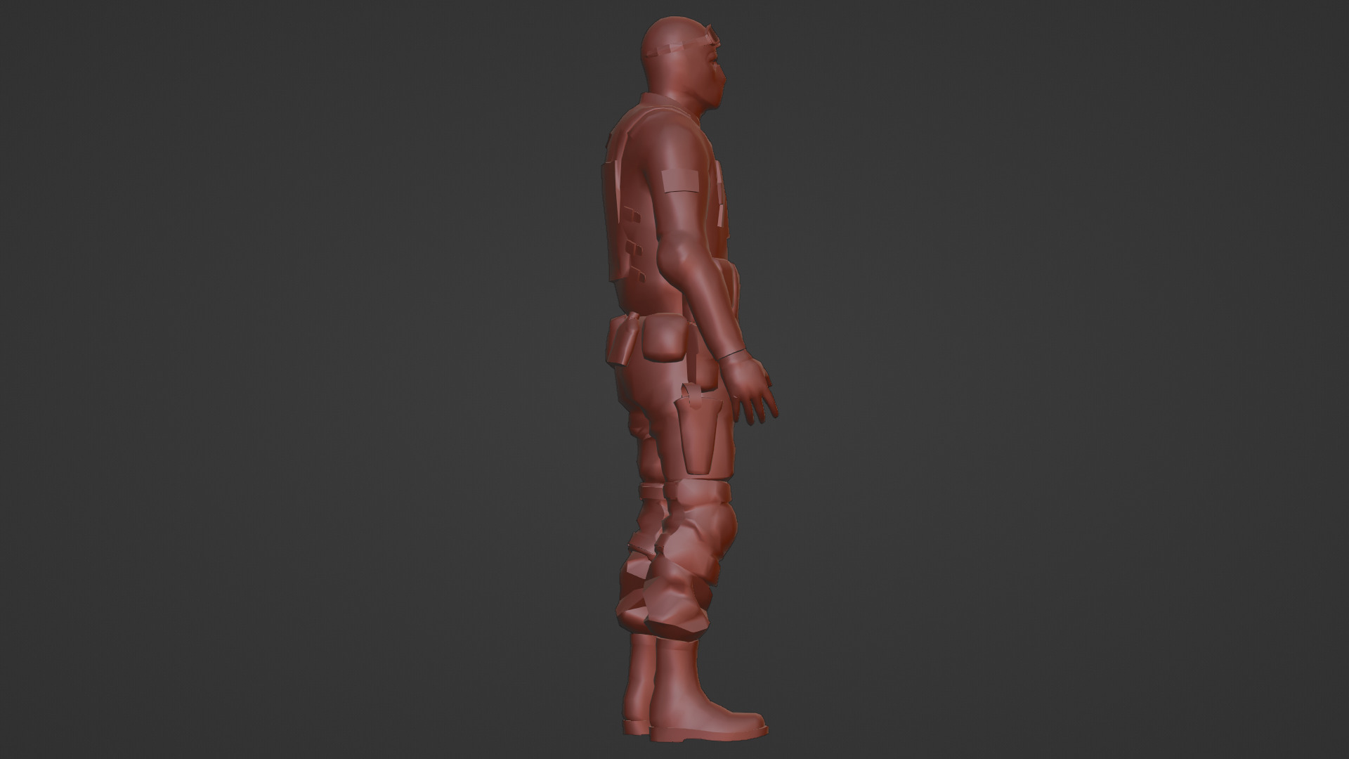 US Special Forces Operator Stealth Uniform 3D Model Low-poly 3D model_18