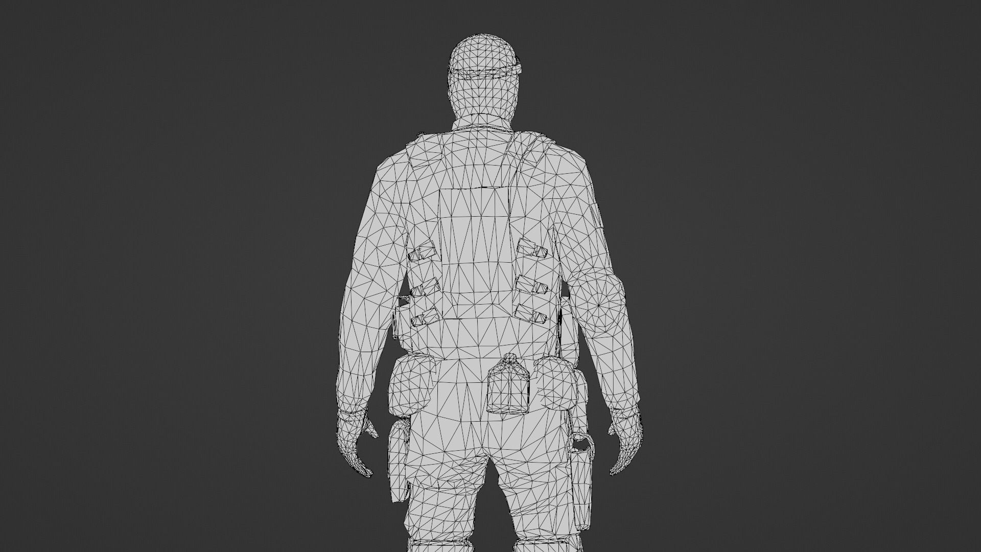 US Special Forces Operator Stealth Uniform 3D Model Low-poly 3D model_35