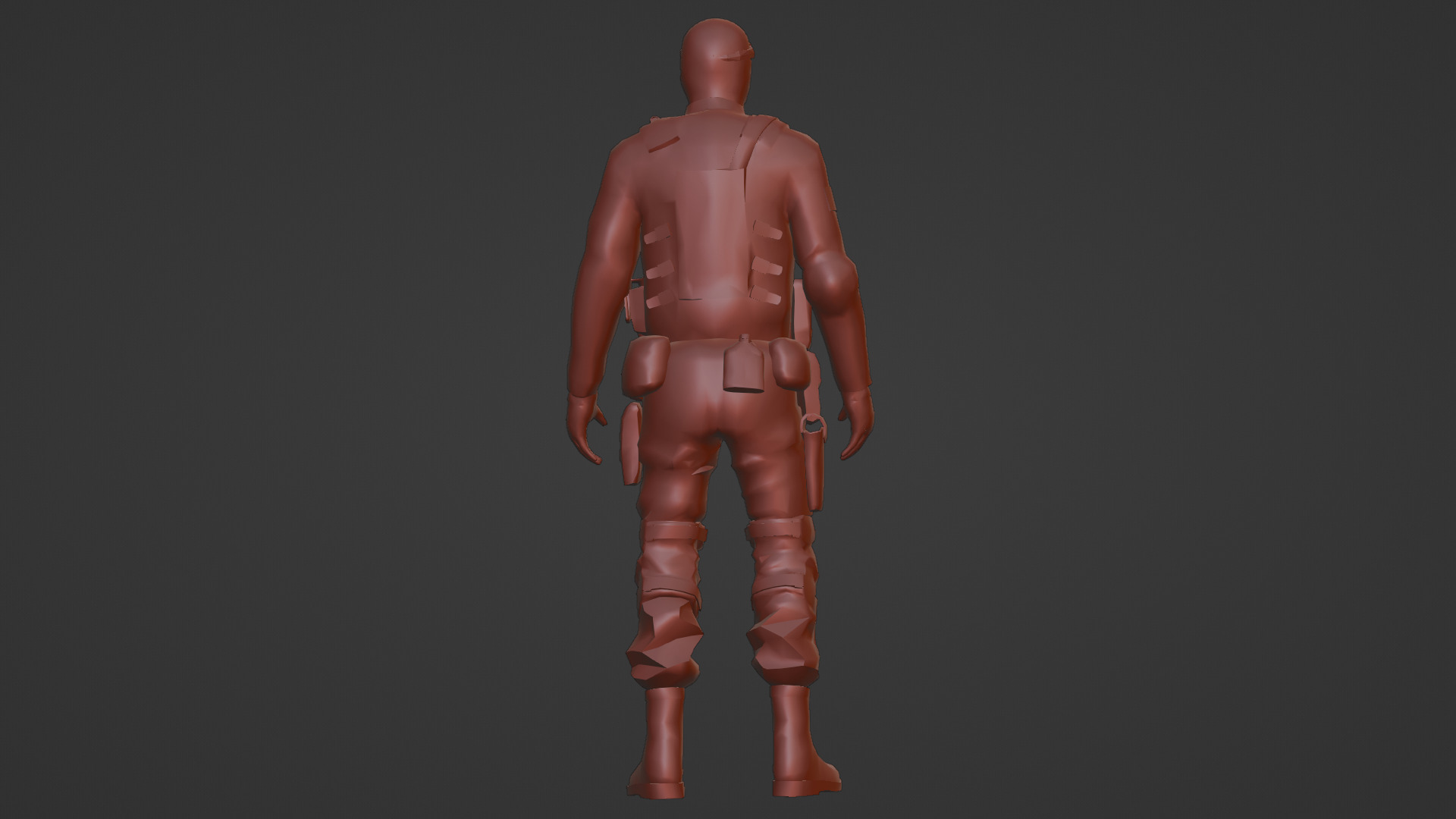 US Special Forces Operator Stealth Uniform 3D Model Low-poly 3D model_17