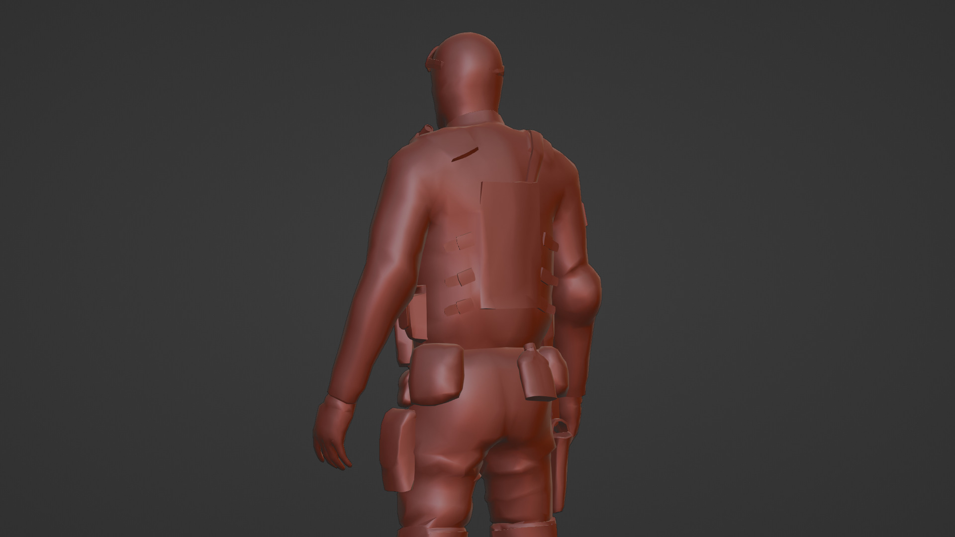 US Special Forces Operator Stealth Uniform 3D Model Low-poly 3D model_22