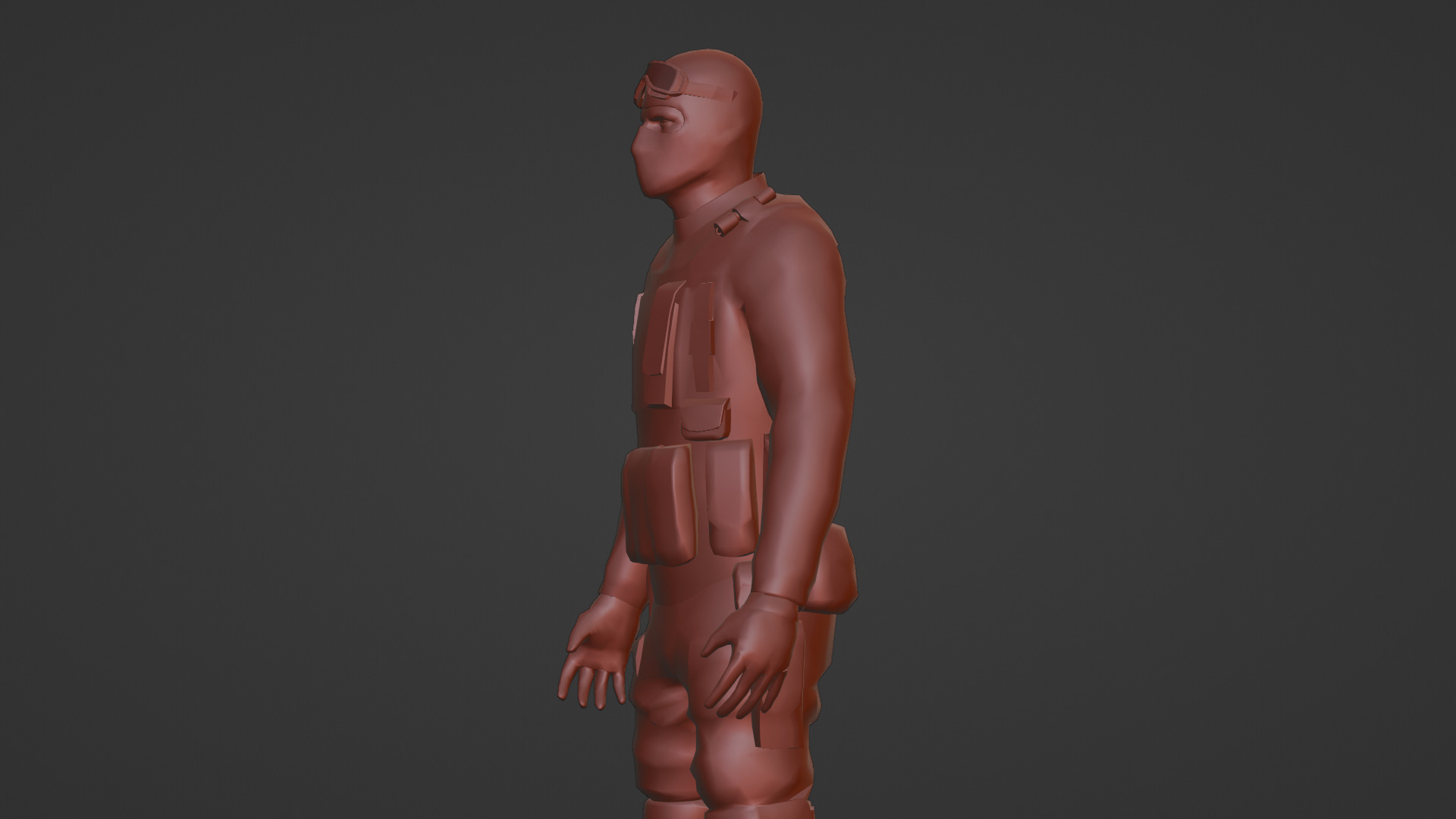 US Special Forces Operator Stealth Uniform 3D Model Low-poly 3D model_21