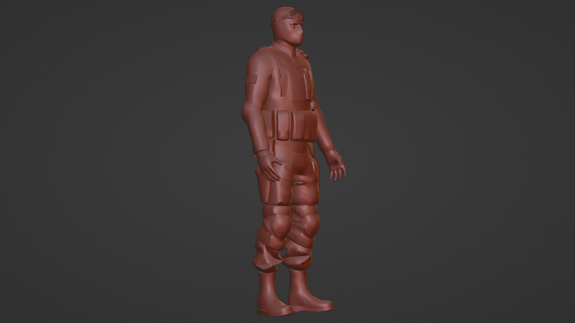 US Special Forces Operator Stealth Uniform 3D Model Low-poly 3D model_19