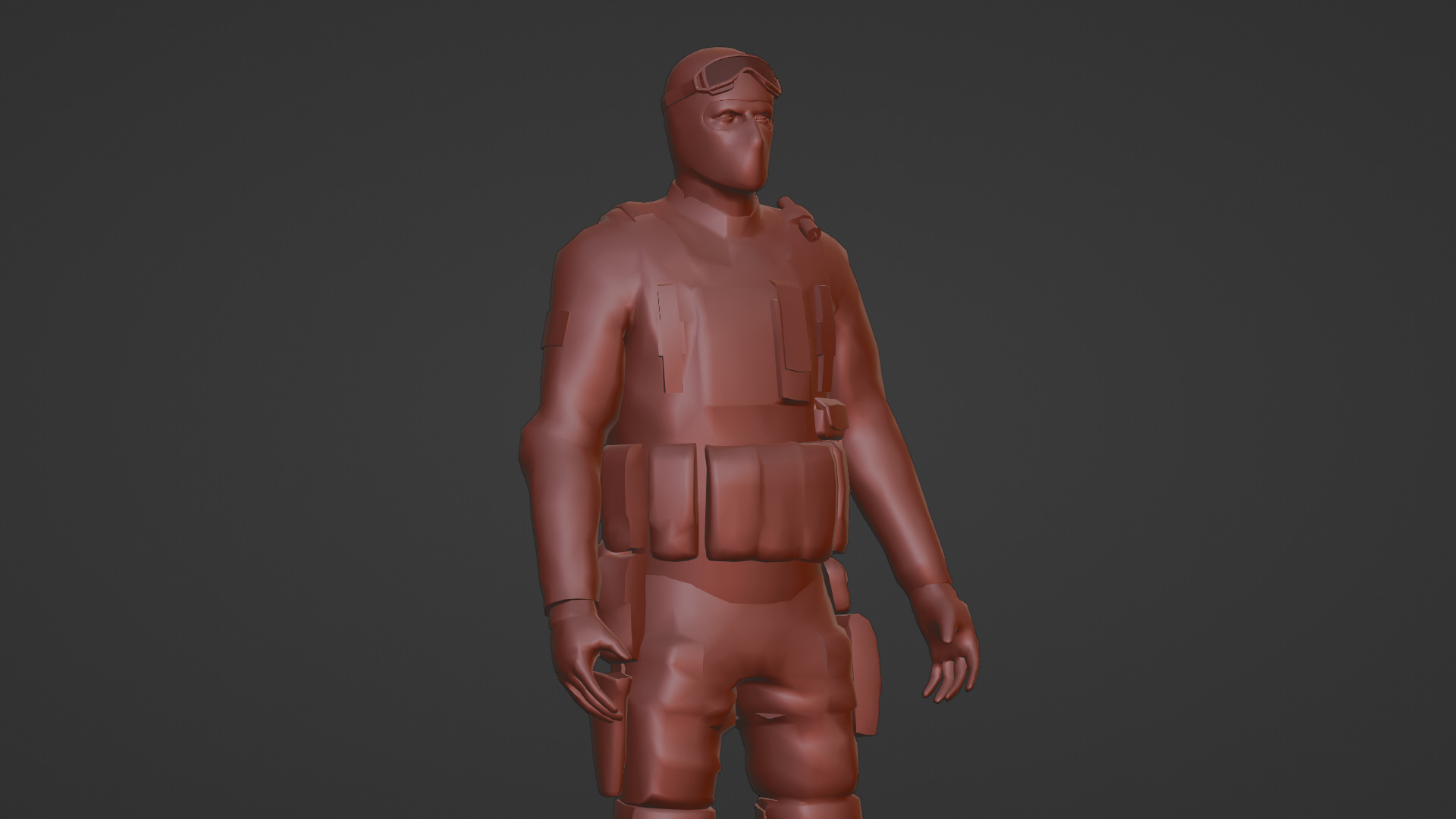 US Special Forces Operator Stealth Uniform 3D Model Low-poly 3D model_20