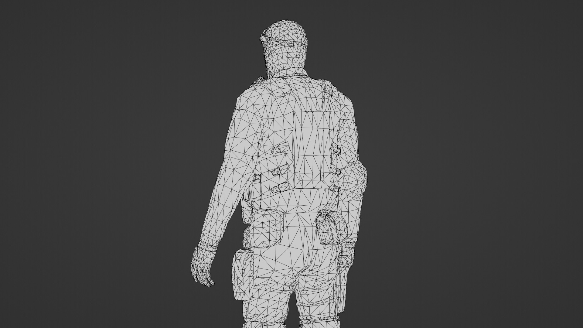 US Special Forces Operator Stealth Uniform 3D Model Low-poly 3D model_34