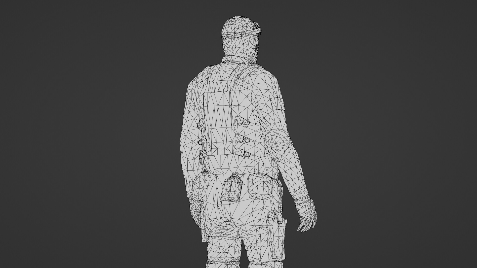US Special Forces Operator Stealth Uniform 3D Model Low-poly 3D model_25
